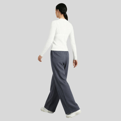 High-Waisted Wide-Leg Tailored Pants