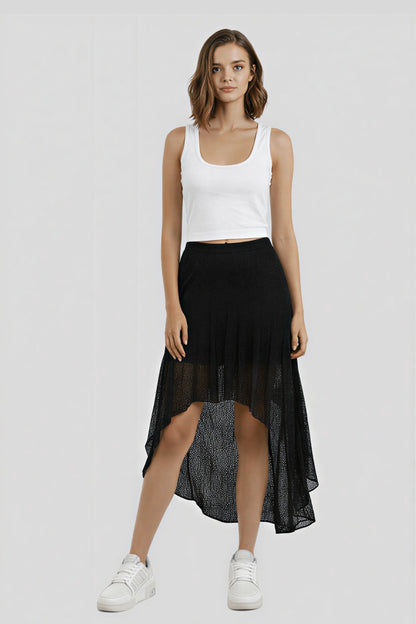 Fitted Square-Neck Crop Top