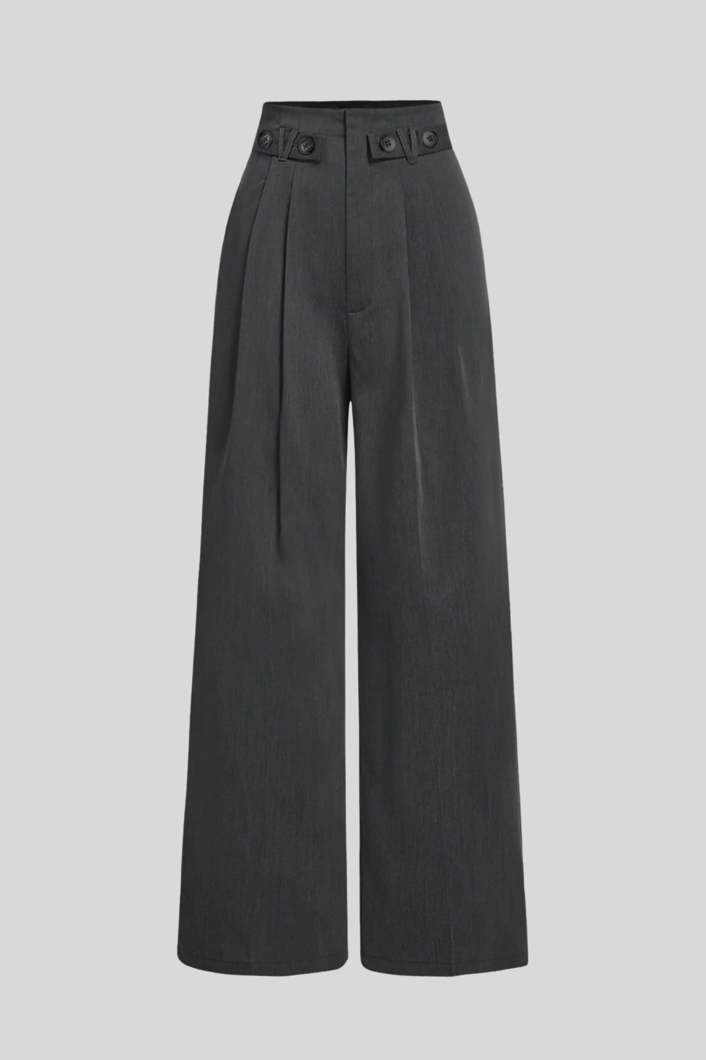 Alzya High Waisted Grey Wide Leg Pants