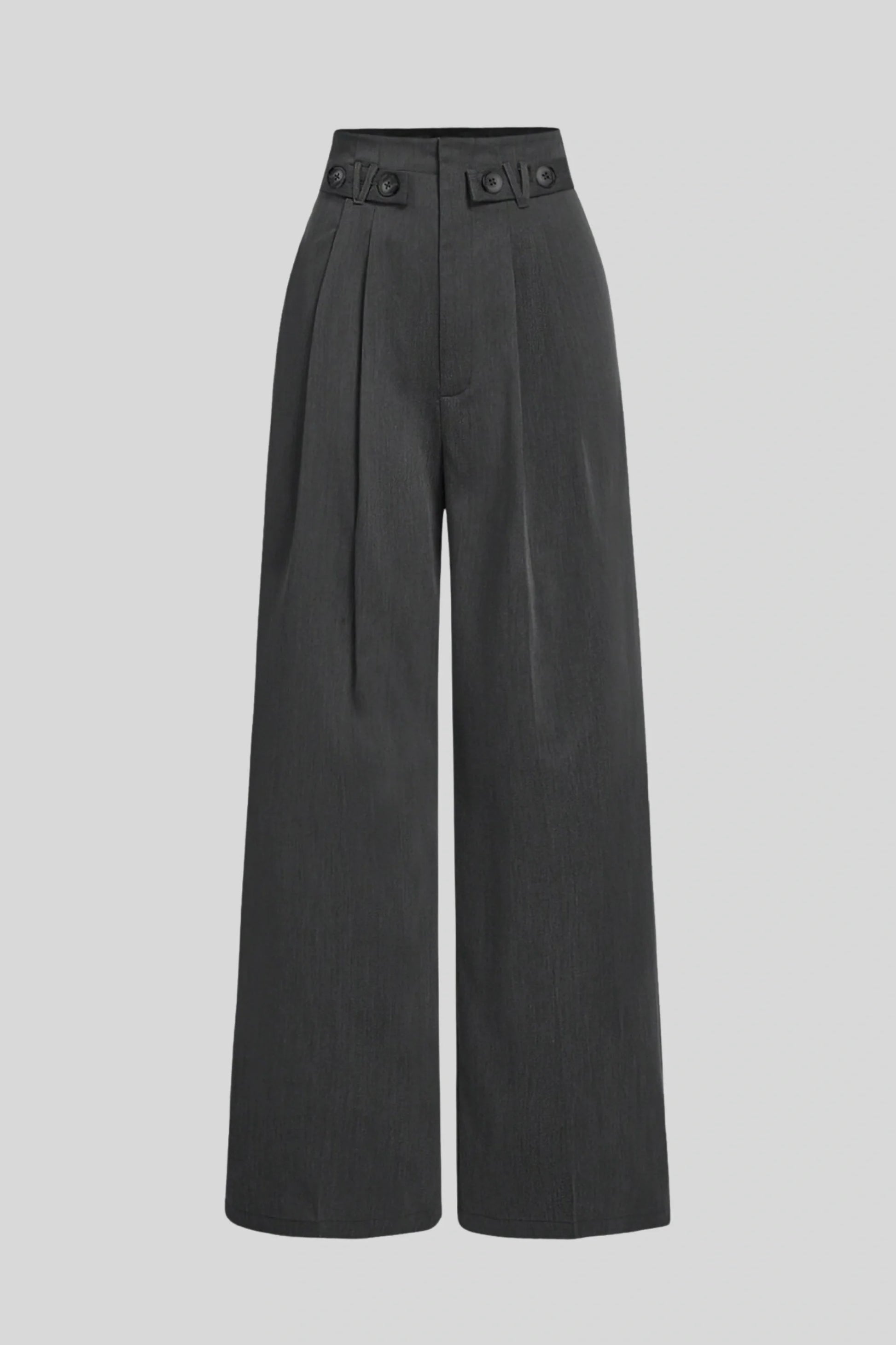 Alzya High Waisted Grey Wide Leg Pants