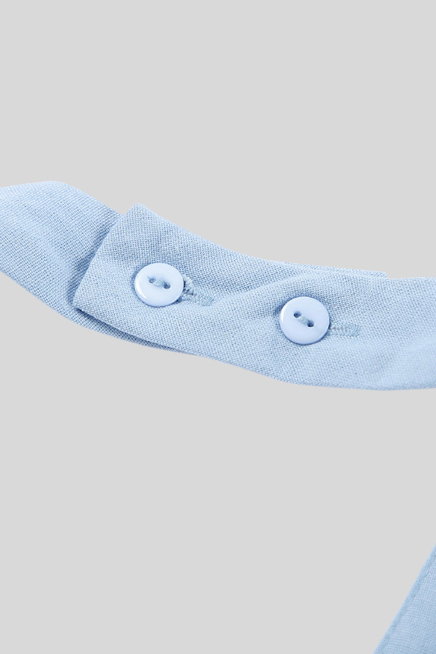 Light Blue Linen Halter Pants Set