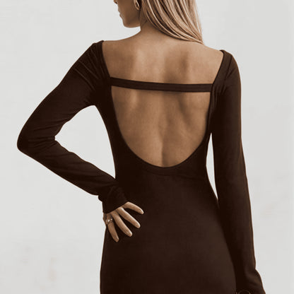 Alzya Long Dress with Open Back