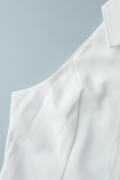 Alzya Lyzia Halter Neck Backless Cotton Dress (11) White