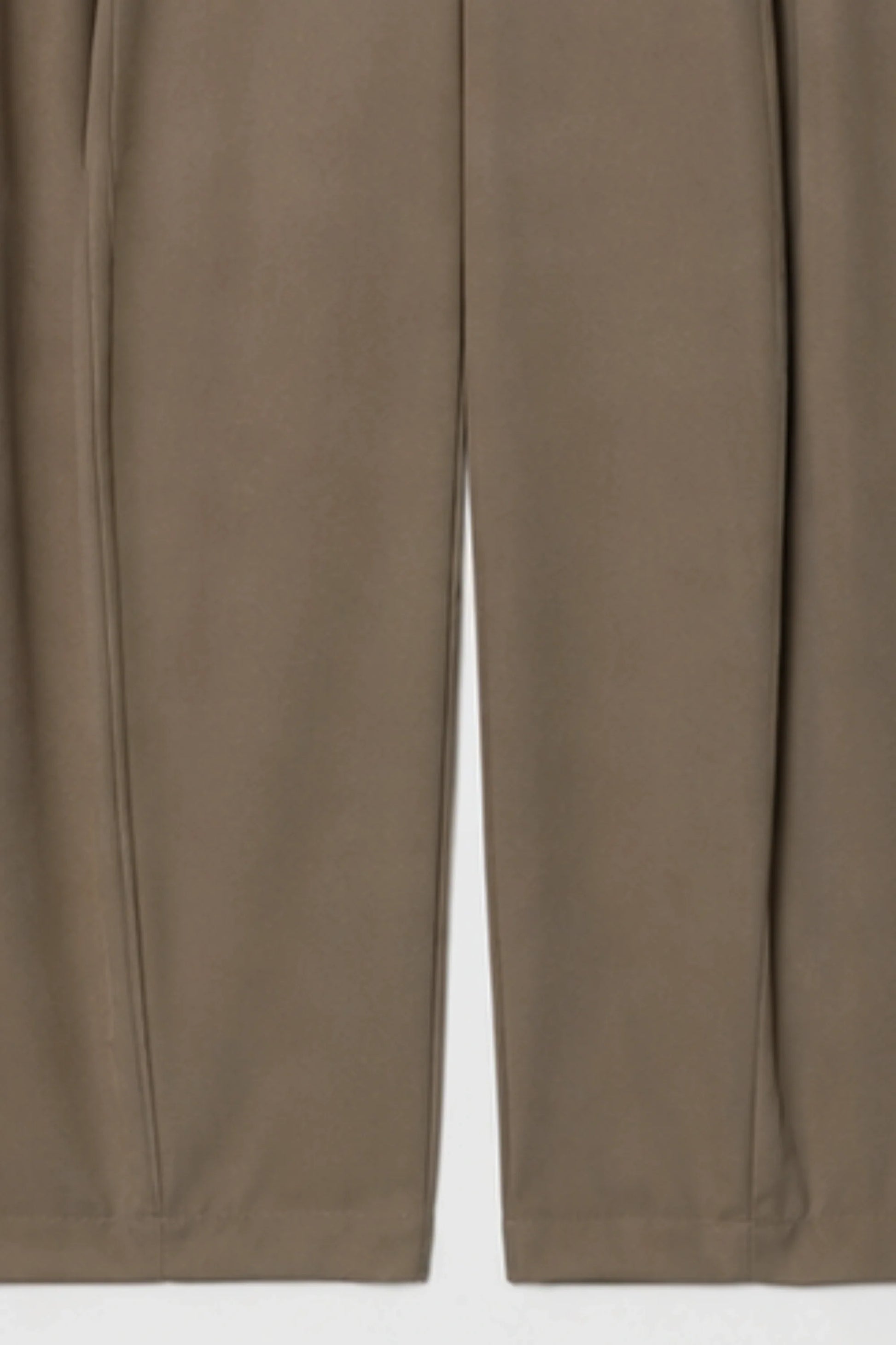 High-Waisted Pleated Balloon Wide-Leg Pants – Brown Brown
