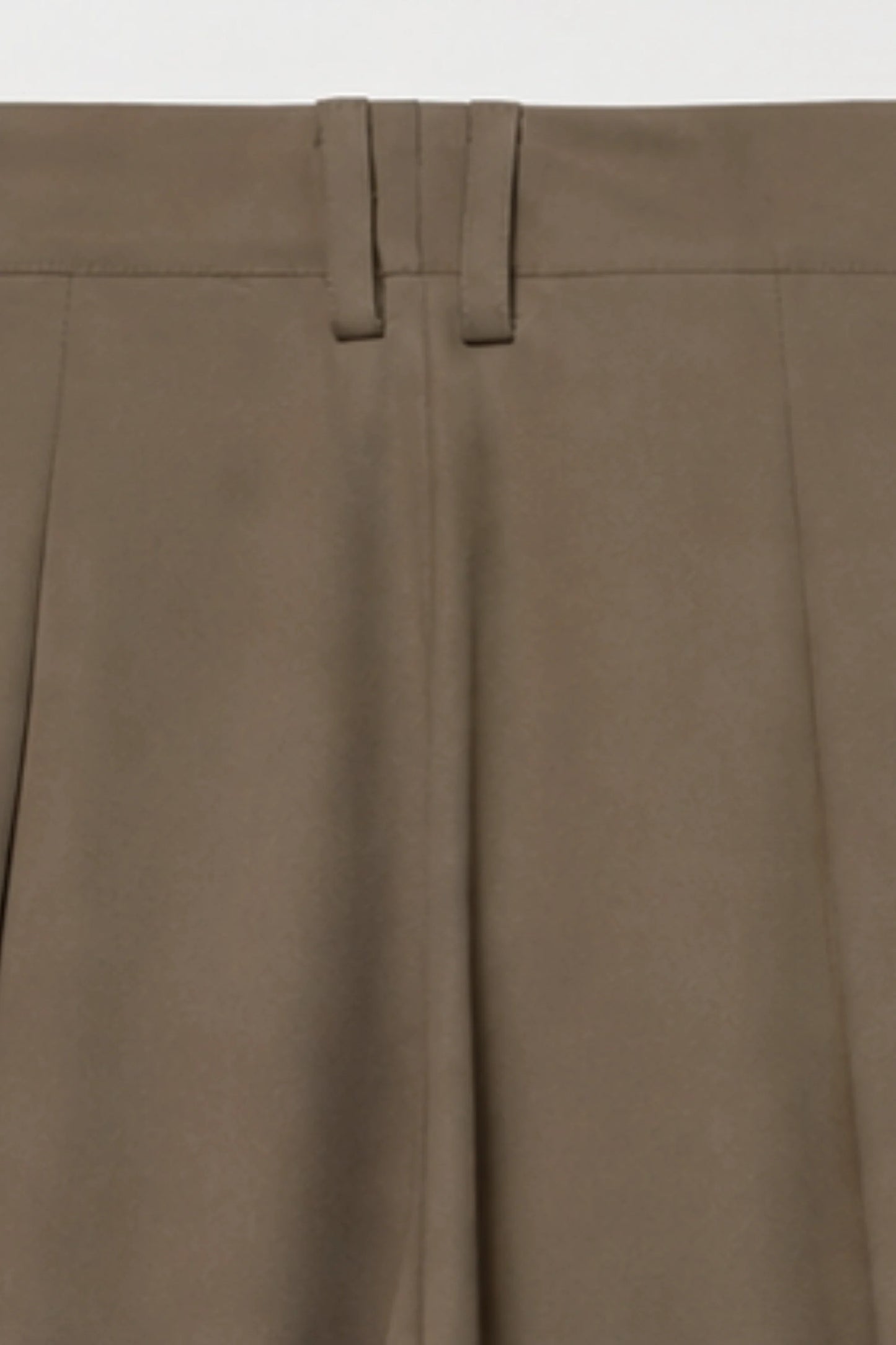 High-Waisted Pleated Balloon Wide-Leg Pants – Brown Brown
