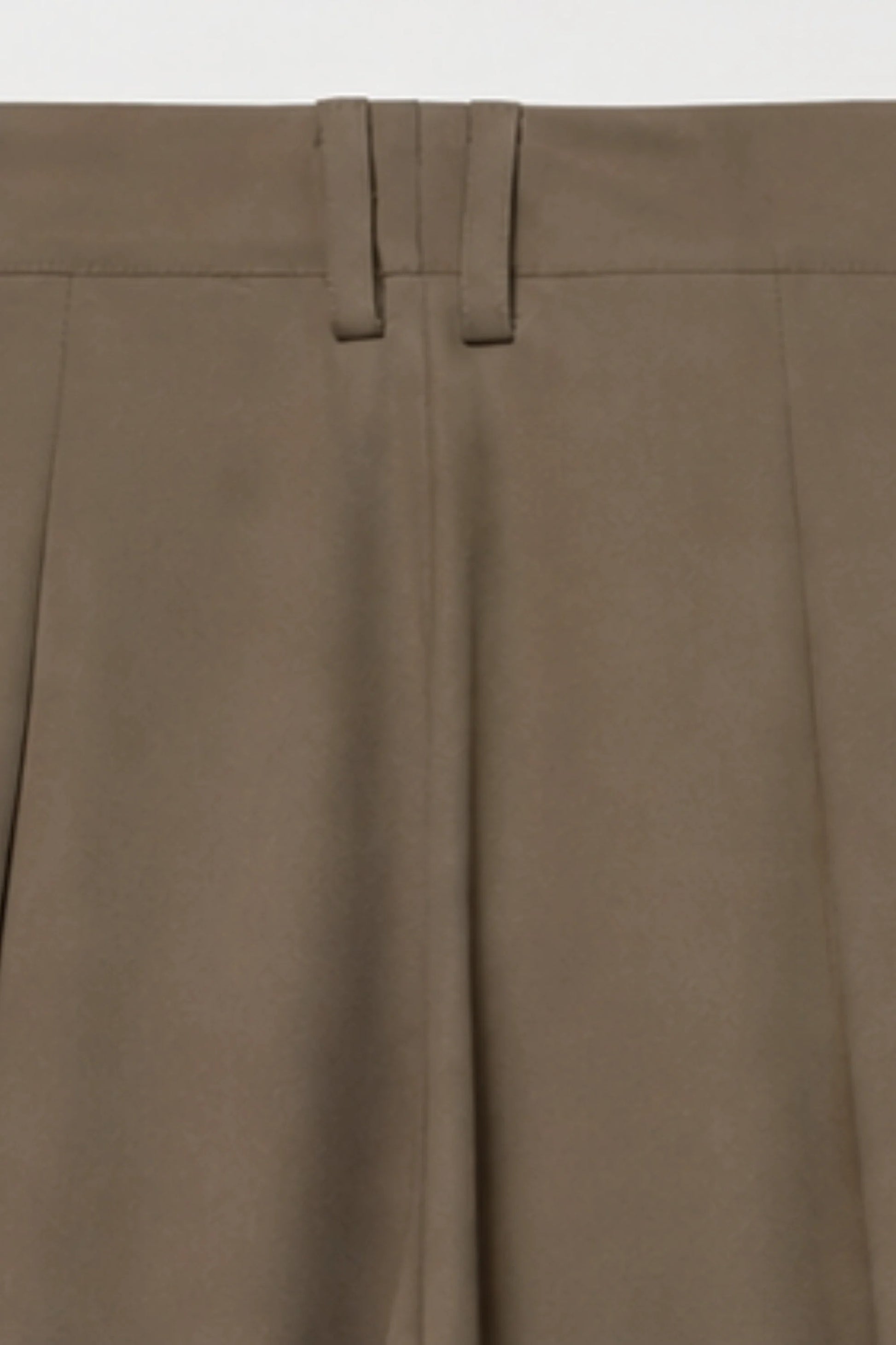 High-Waisted Pleated Balloon Wide-Leg Pants – Brown Brown