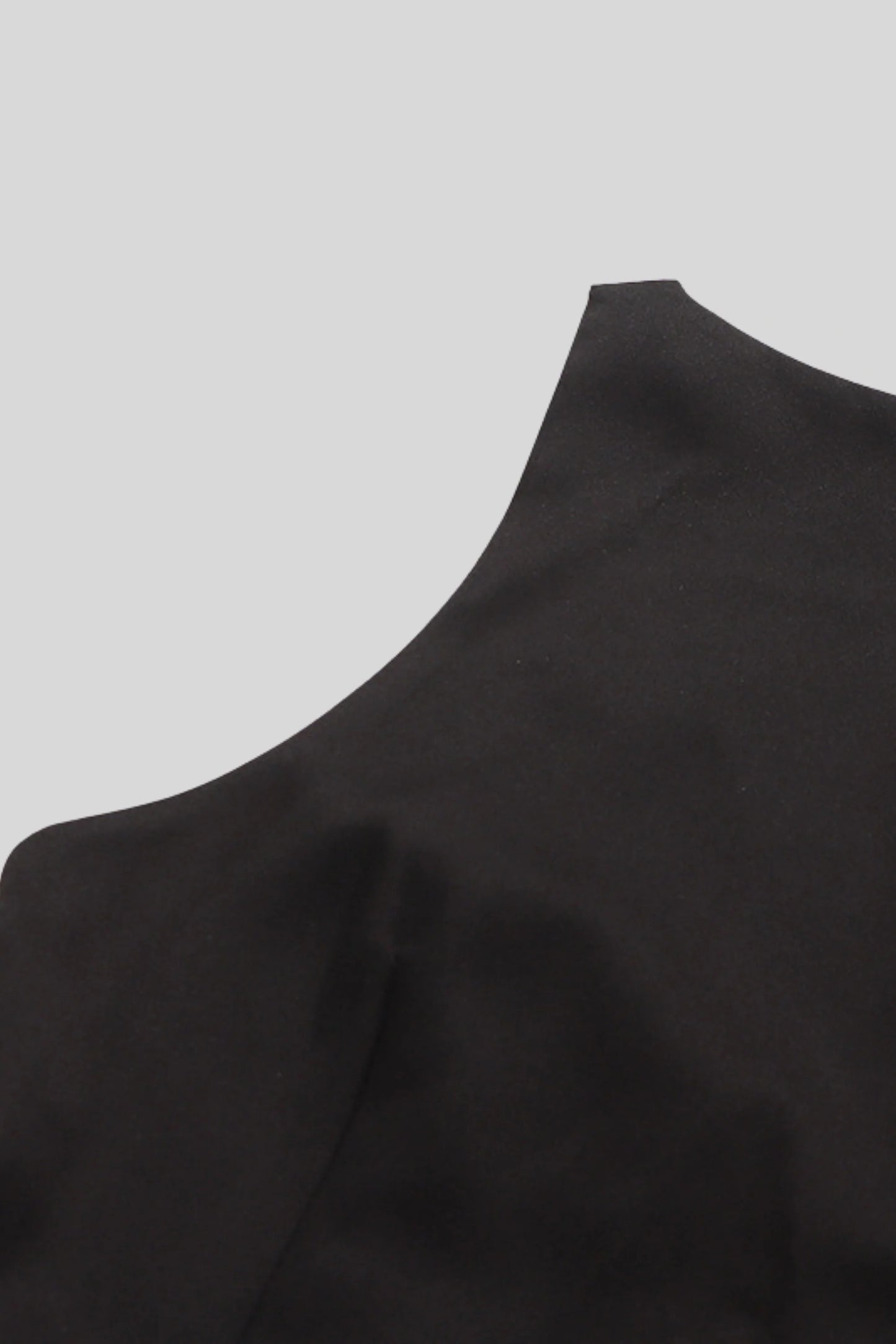 Peplum Sleeveless Top with Decorative Buttons Black