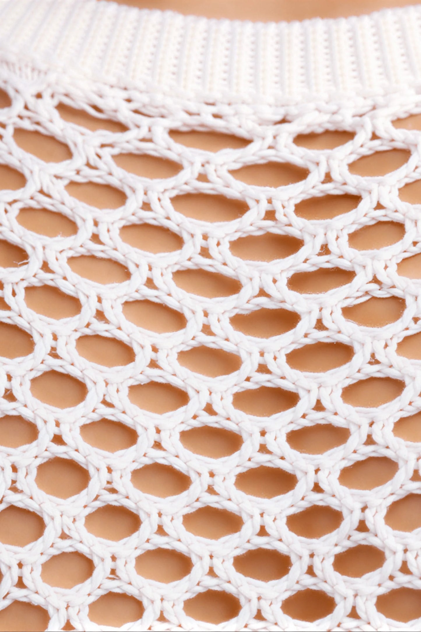 Alzya_Perforated_openwork_knit_top_with_ribbed_trim