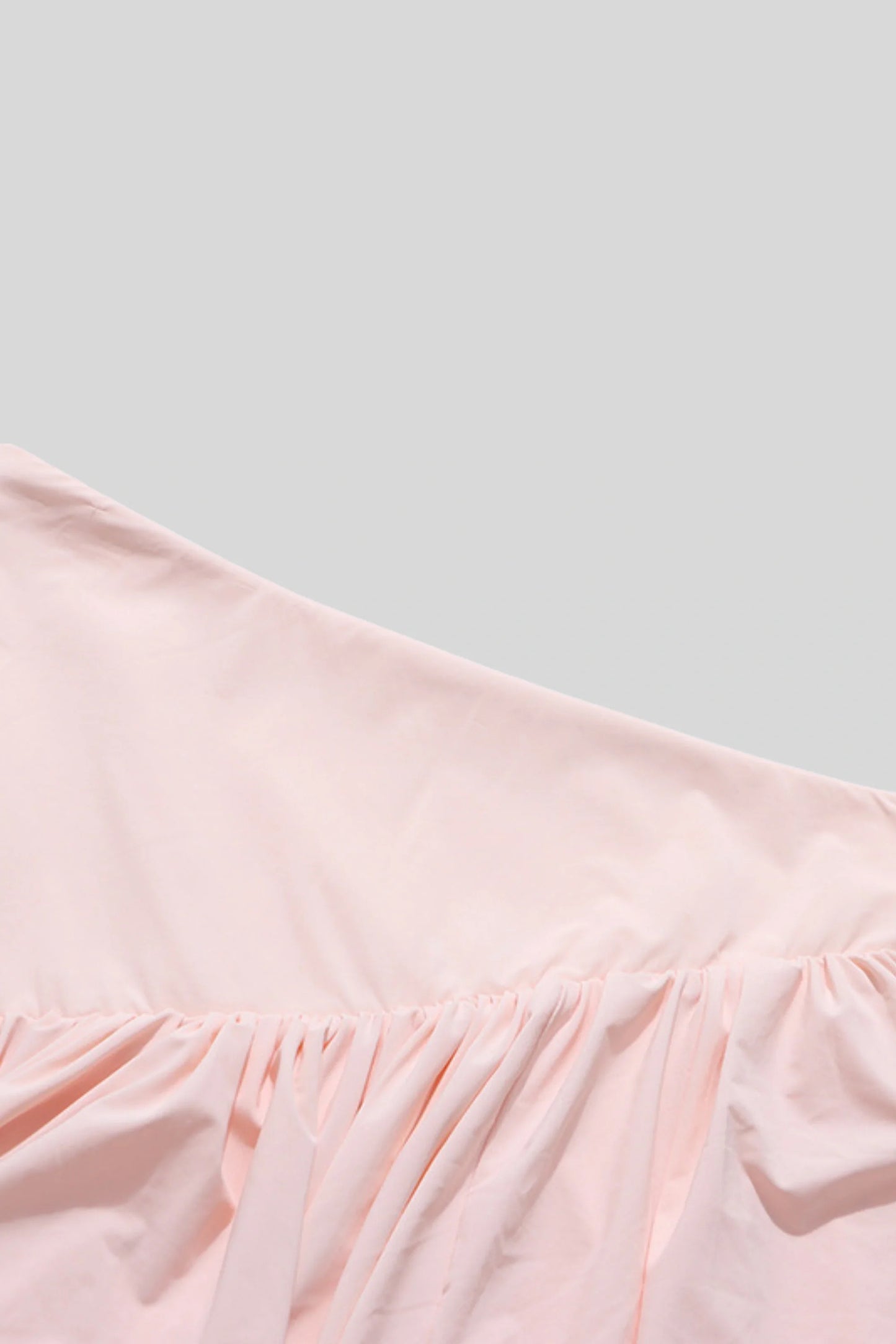 Pleated Skirt Set with Cape Sleeve Top Pink