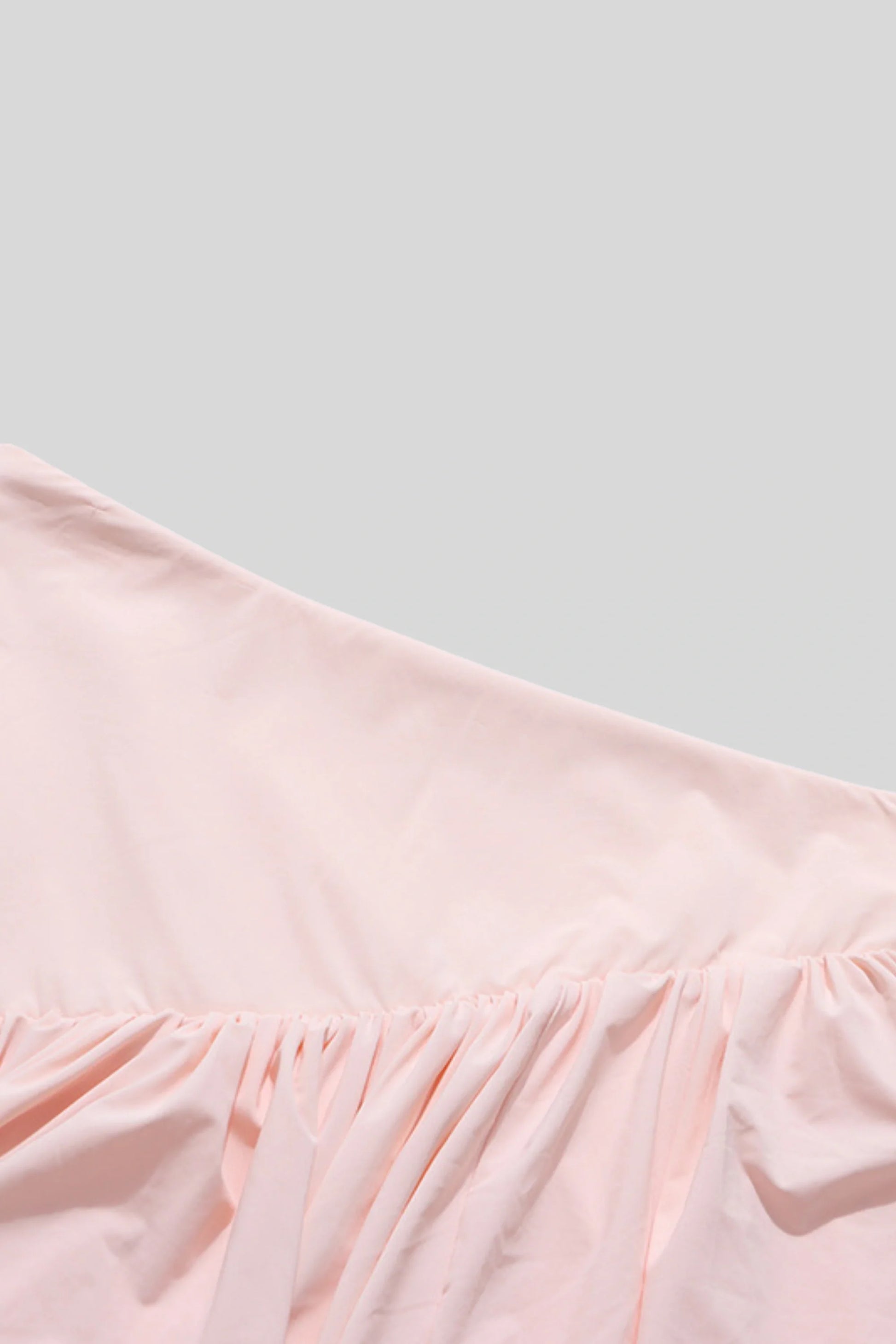 Pleated Skirt Set with Cape Sleeve Top Pink