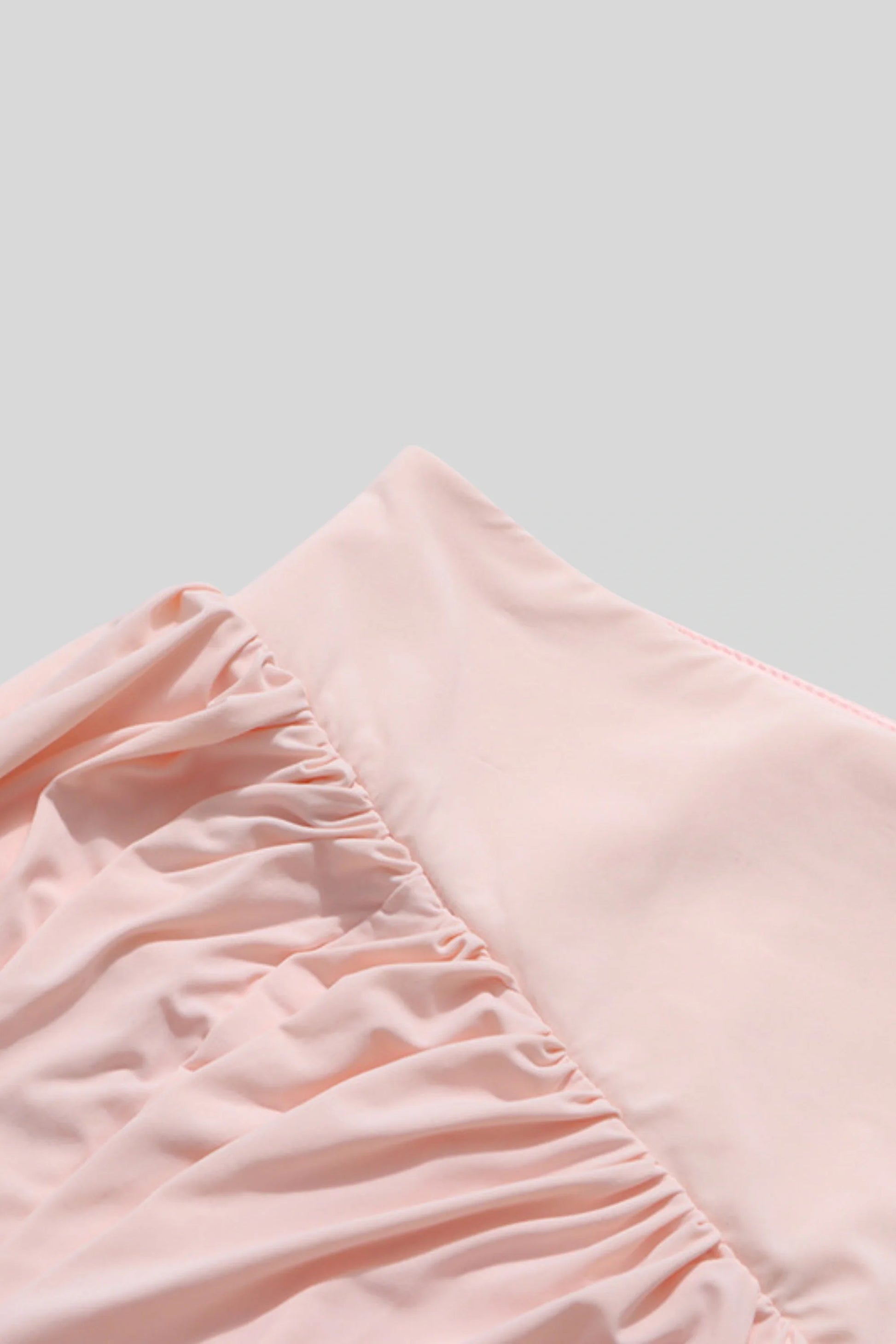 Pleated Skirt Set with Cape Sleeve Top Pink