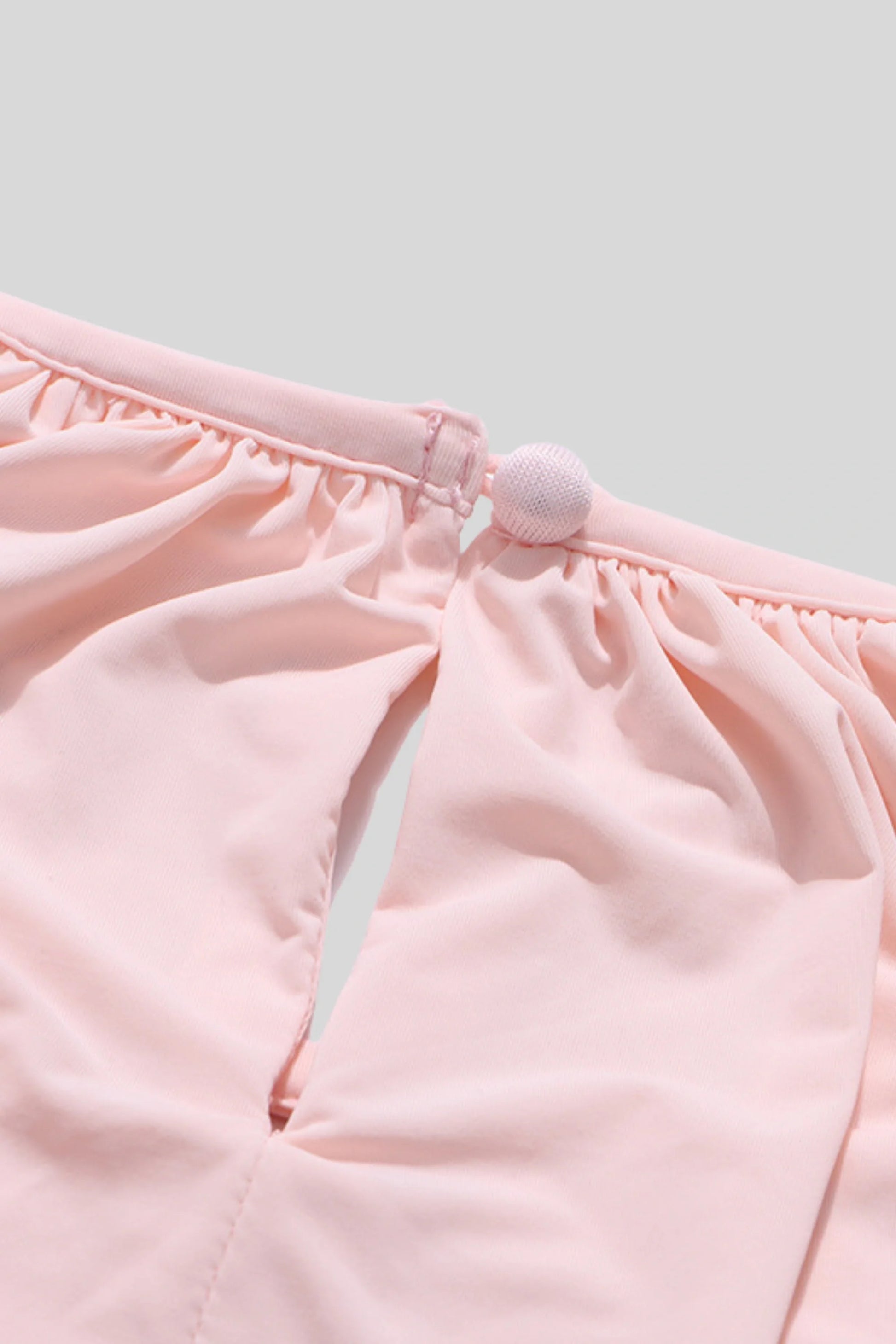 Pleated Skirt Set with Cape Sleeve Top Pink