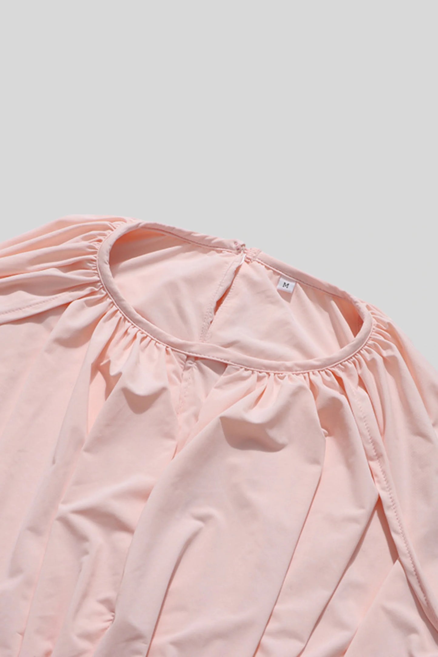 Pleated Skirt Set with Cape Sleeve Top Pink