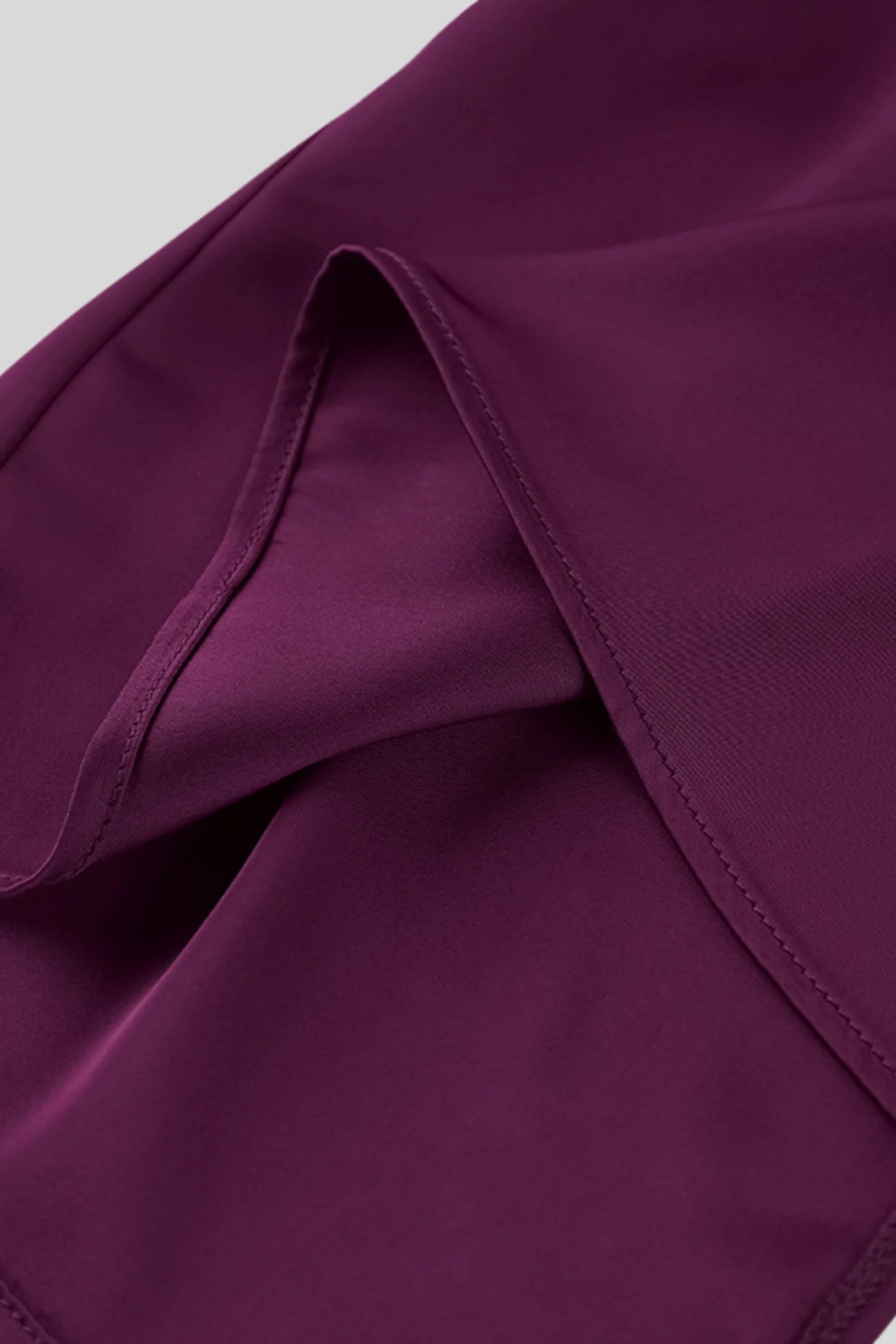 Purple Satin Rose Backless Slip Long Dress Purple