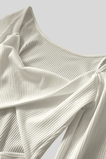 Alzya Reversible Knit Dress_White