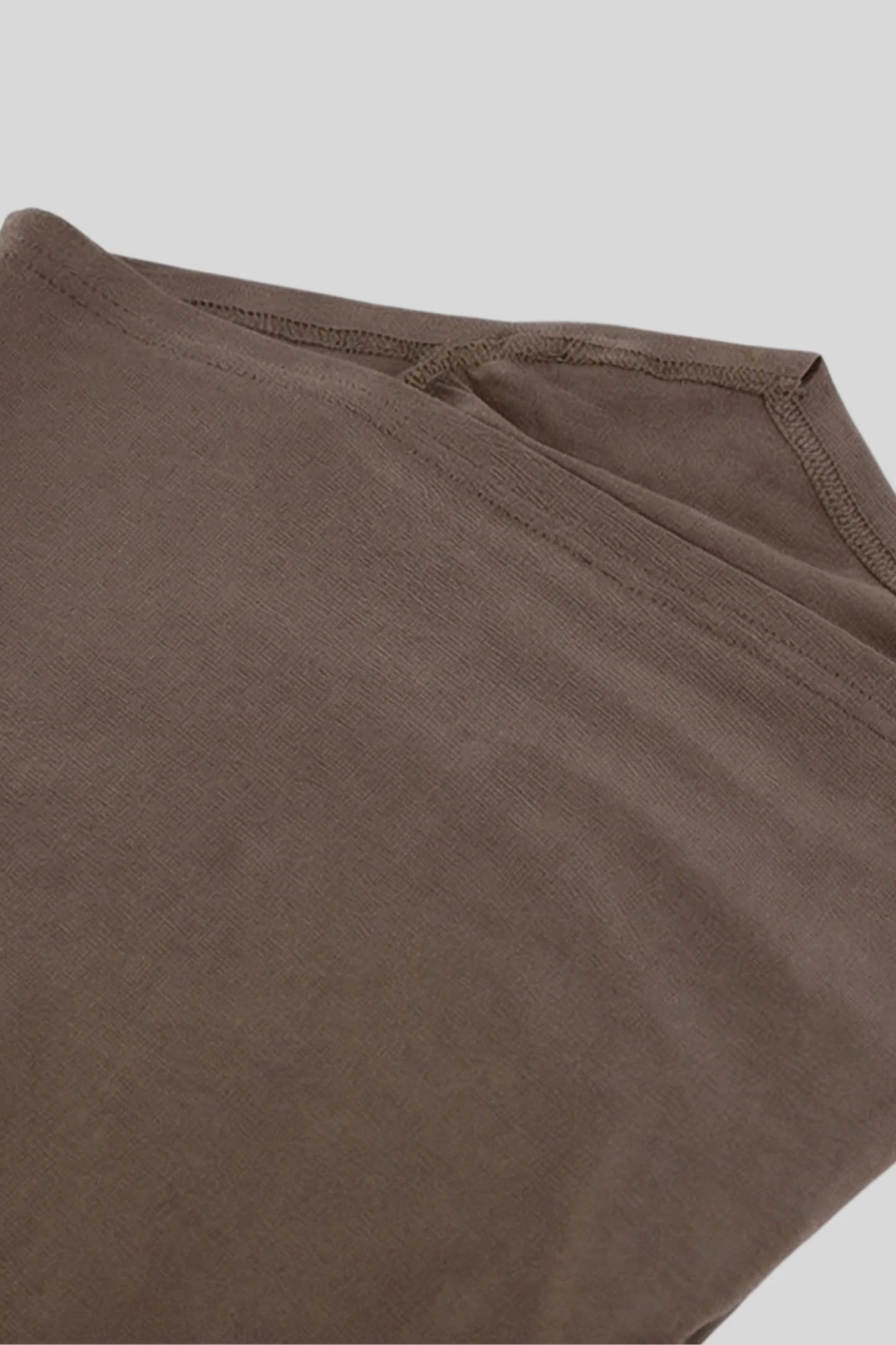 Alzya Ruched Asymmetrical Long Sleeve Top � Taupe