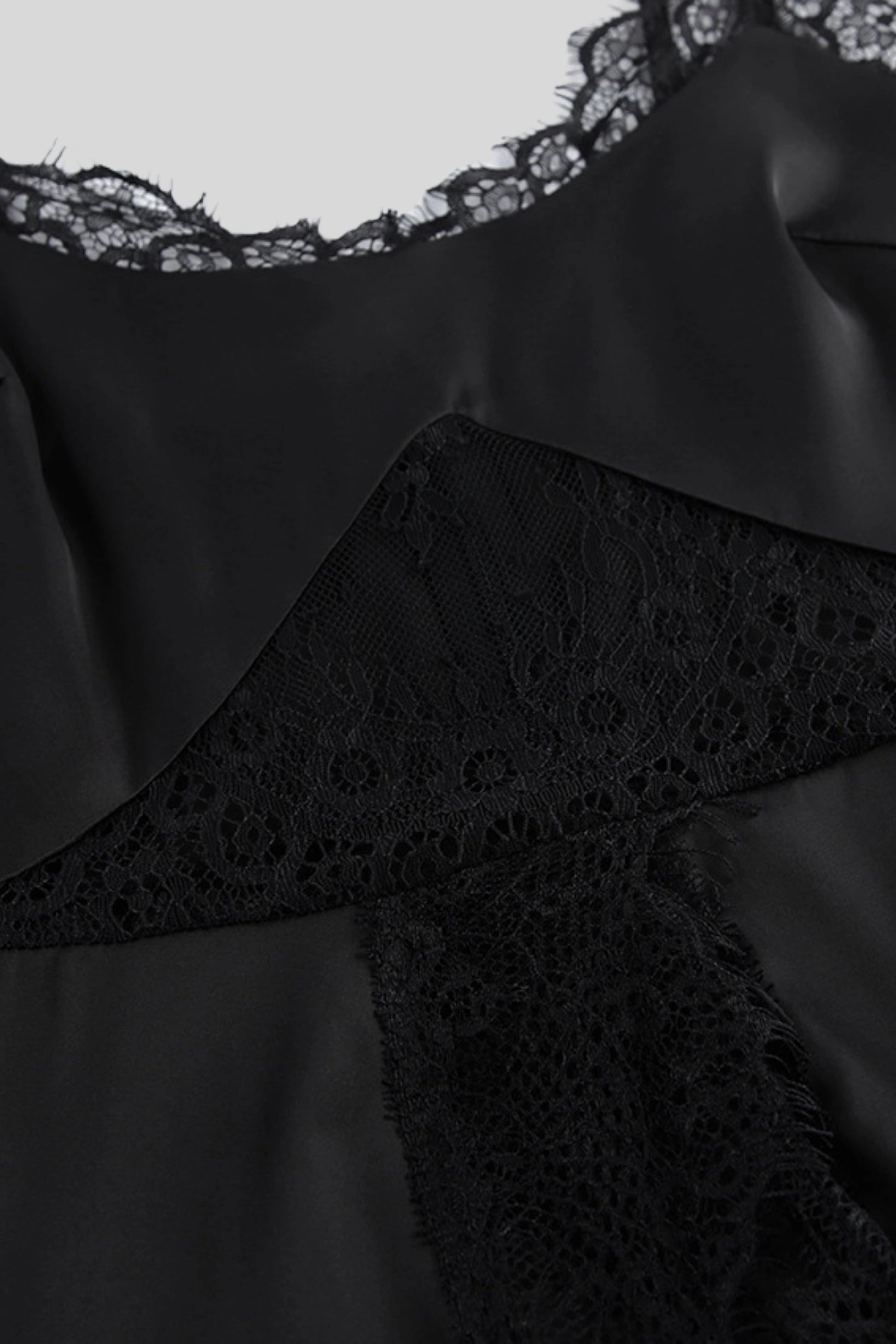 Satin Lace Backless Maxi Dress Color:
