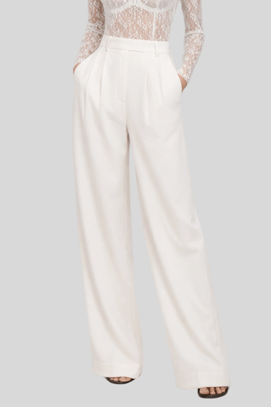 Alzya High-Waisted Pleated Wide-Leg Pants