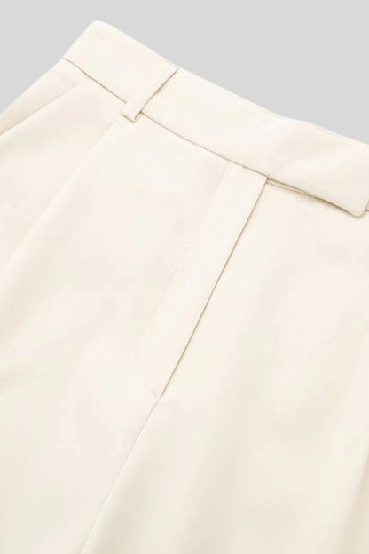 Alzya High-Waisted Pleated Wide-Leg Pants