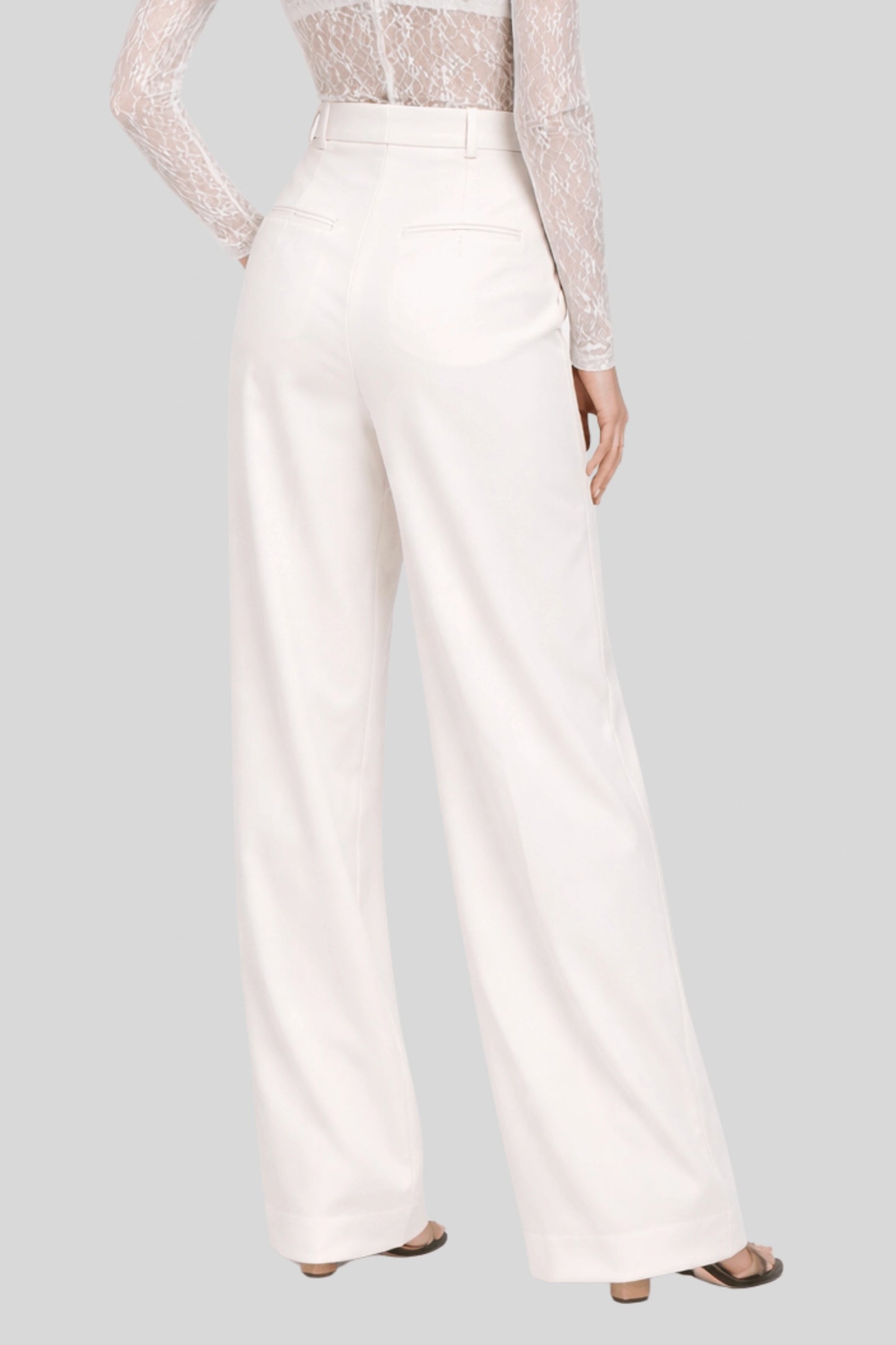 Alzya High-Waisted Pleated Wide-Leg Pants