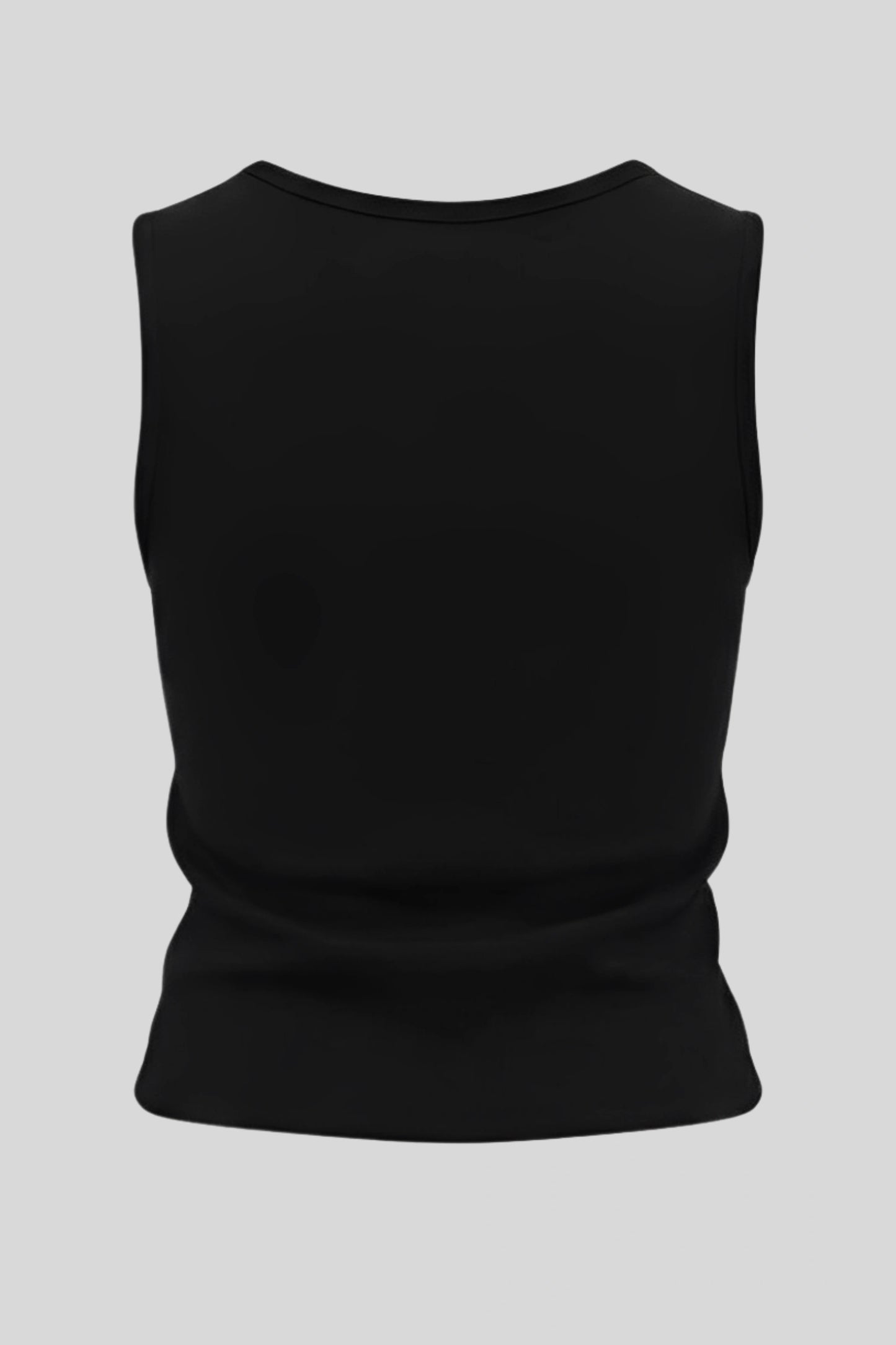 Alzya Sleeveless Ruched V-Neck Top_black