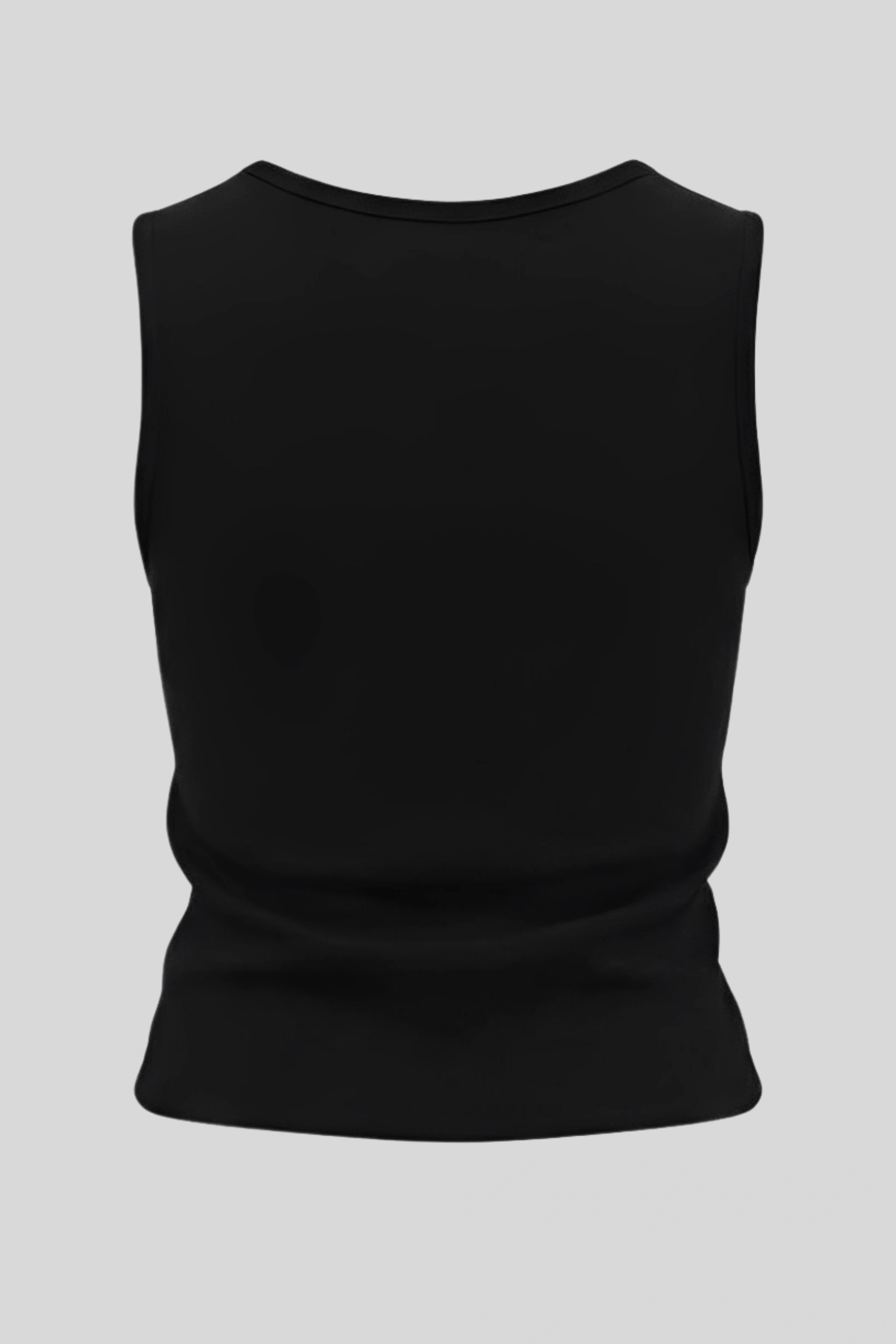 Alzya Sleeveless Ruched V-Neck Top_black