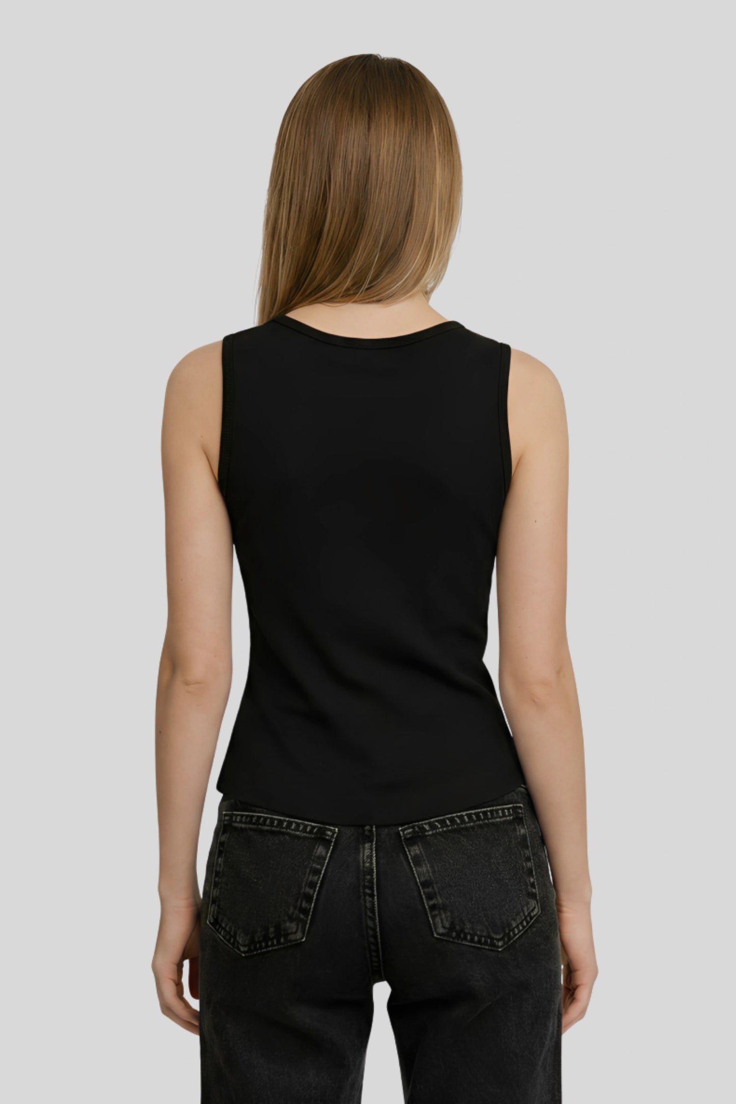 Alzya Sleeveless Ruched V-Neck Top_black