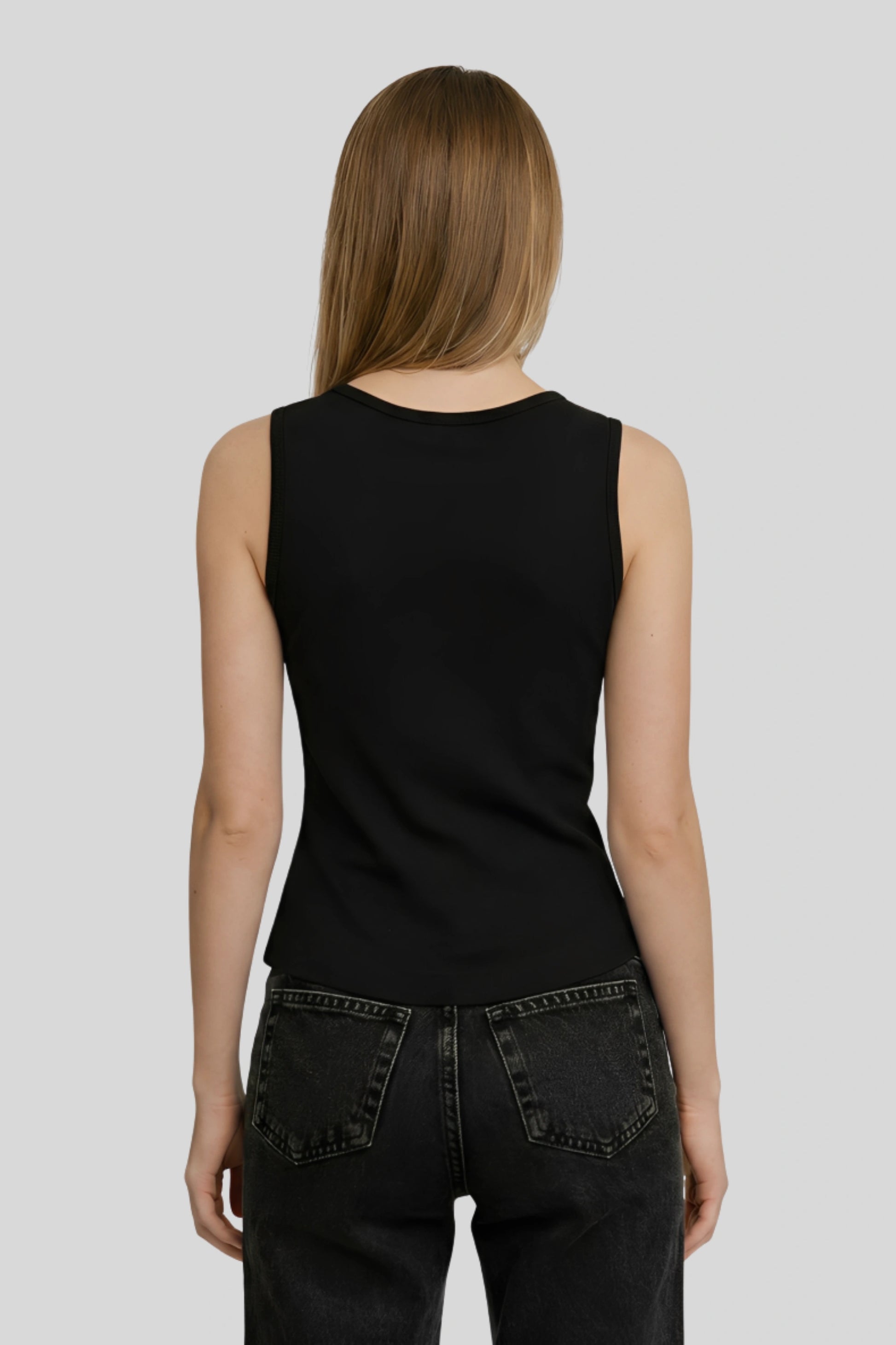 Alzya Sleeveless Ruched V-Neck Top_black