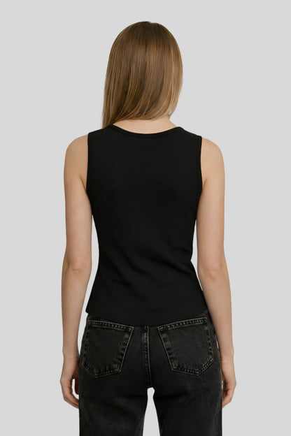 Alzya Sleeveless Ruched V-Neck Top_black