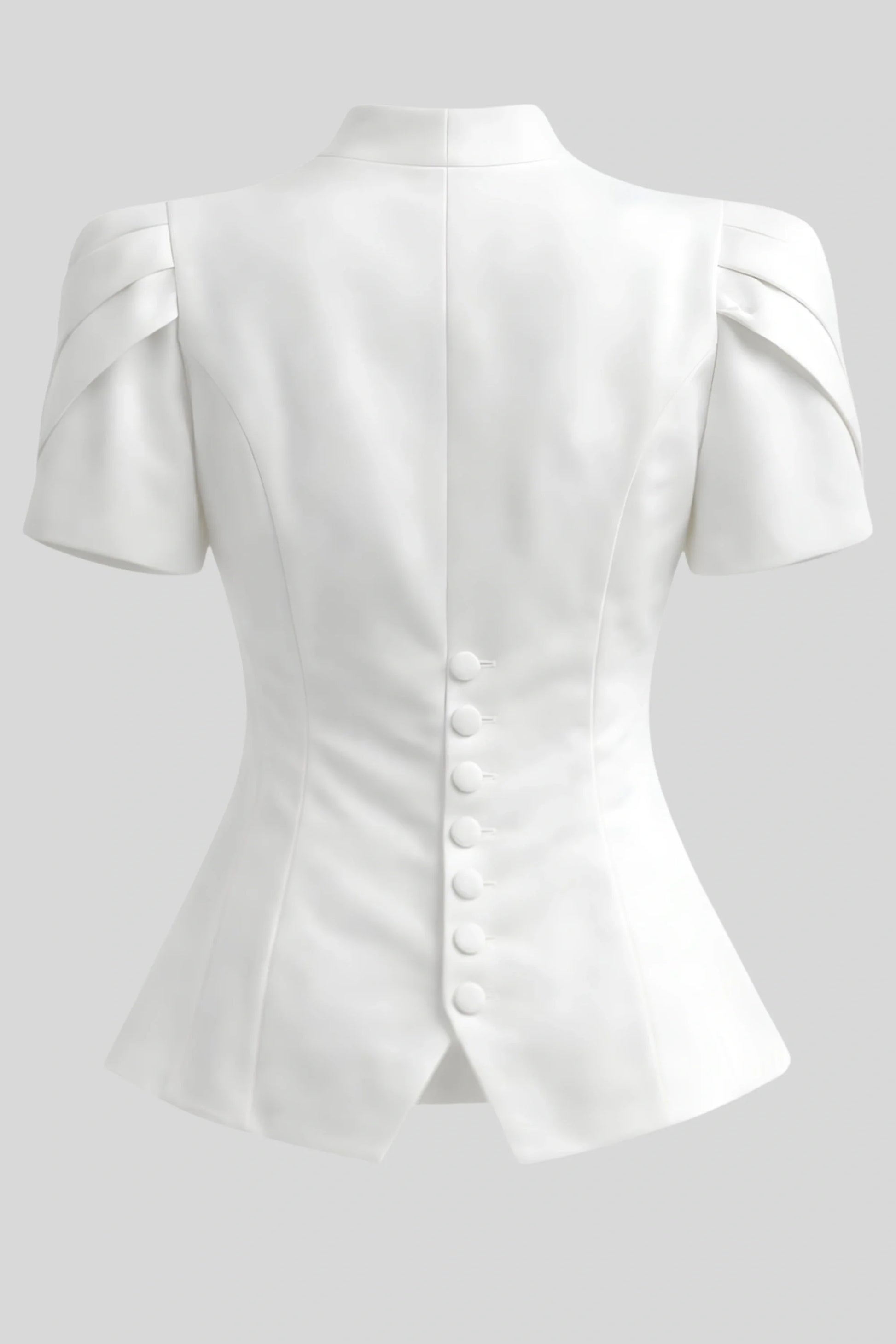white-structured-short-sleeve-blazer-top-lace-detail White