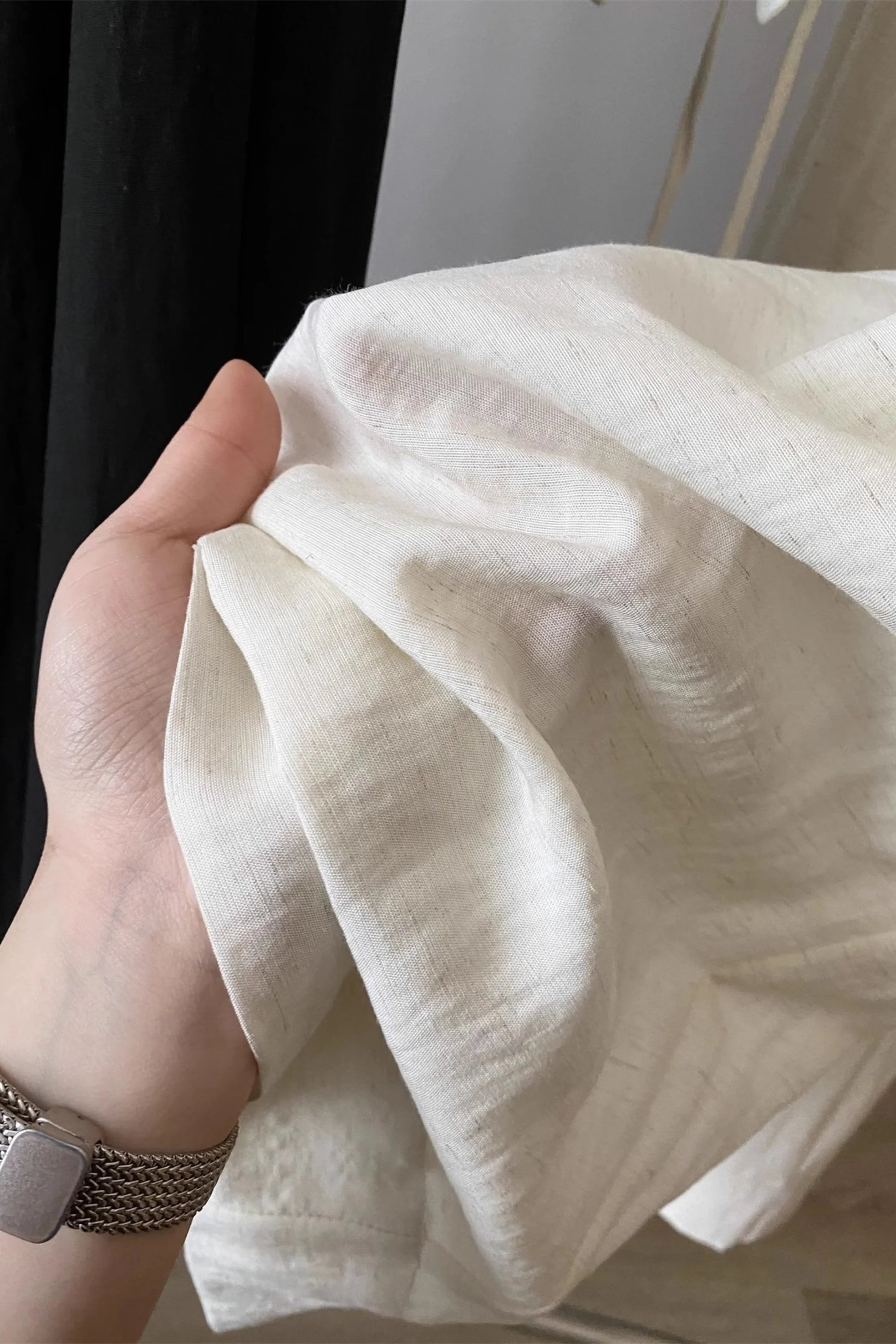 Linen Set That Cinches the Waist & Lengthens the Legs White