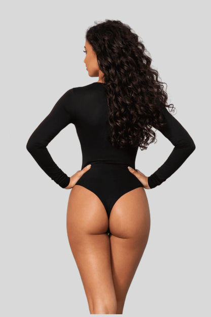 Alzya The Long Sleeve Bodysuit You Reach for Every Day_Black