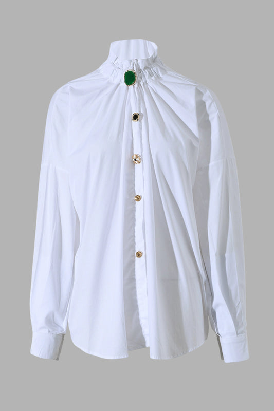Vintage Oversized Shirt Blouse
