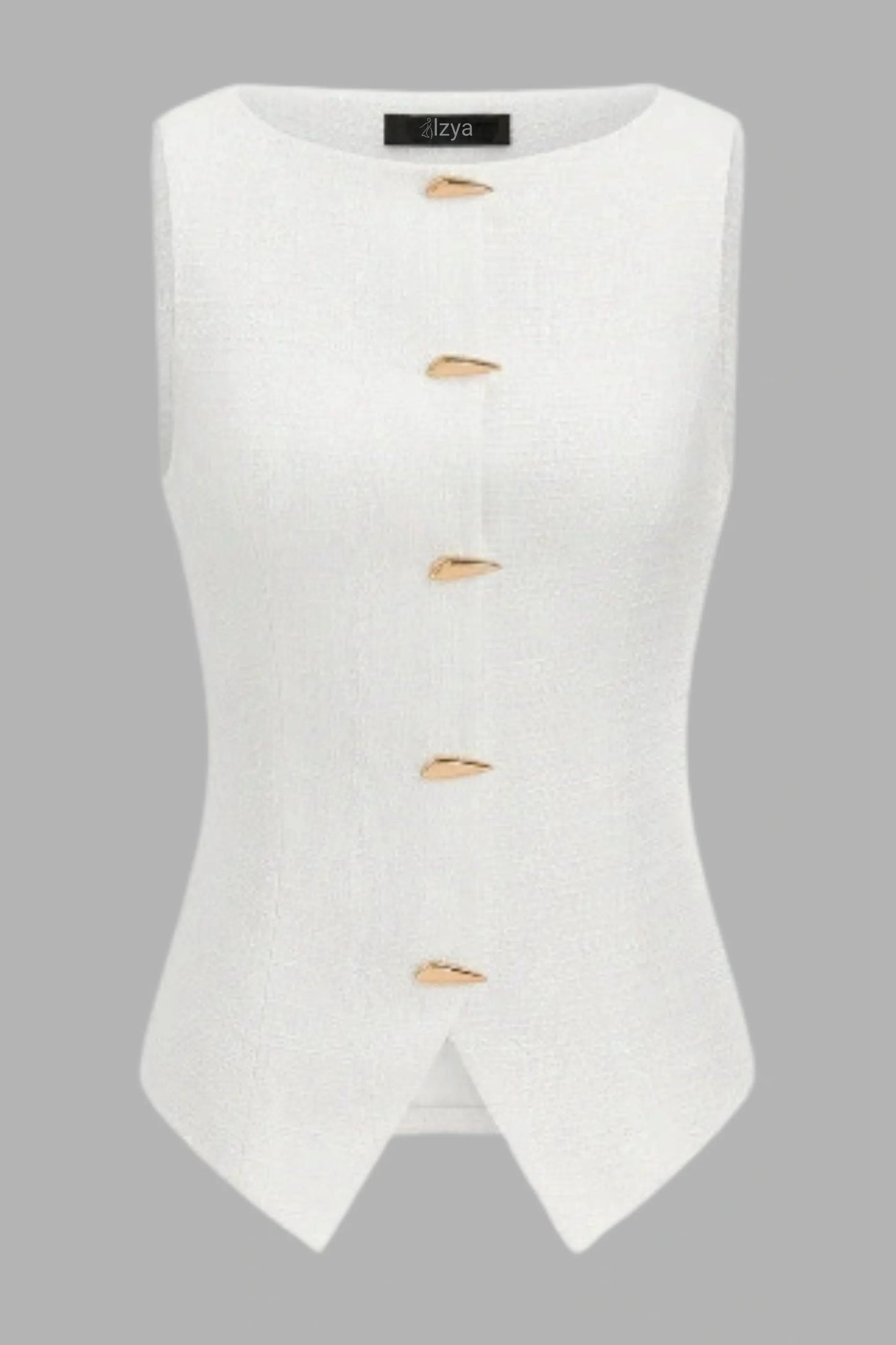 White Tweed Set That Creates a Waist Without Trying White