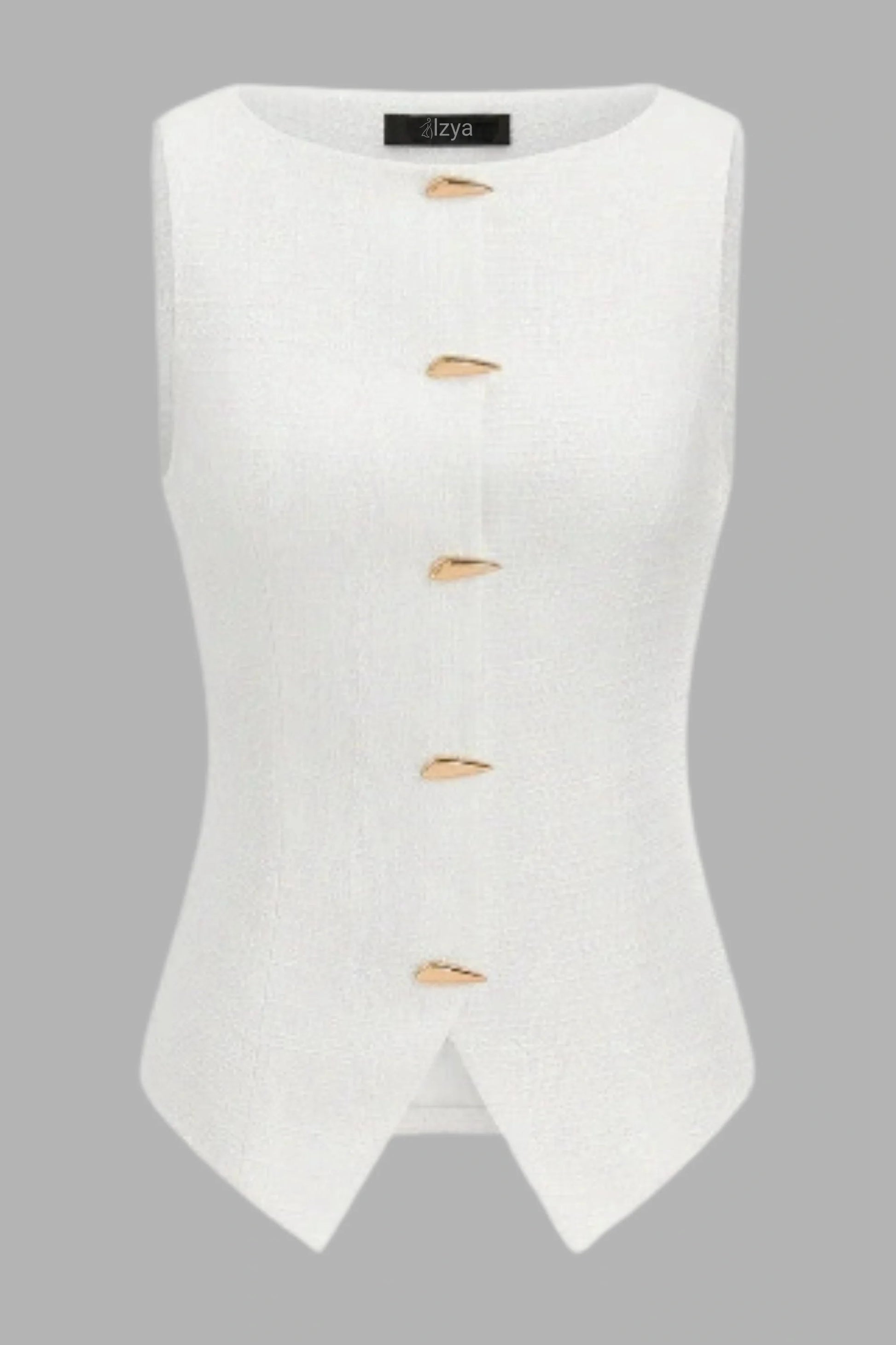White Tweed Set That Creates a Waist Without Trying White