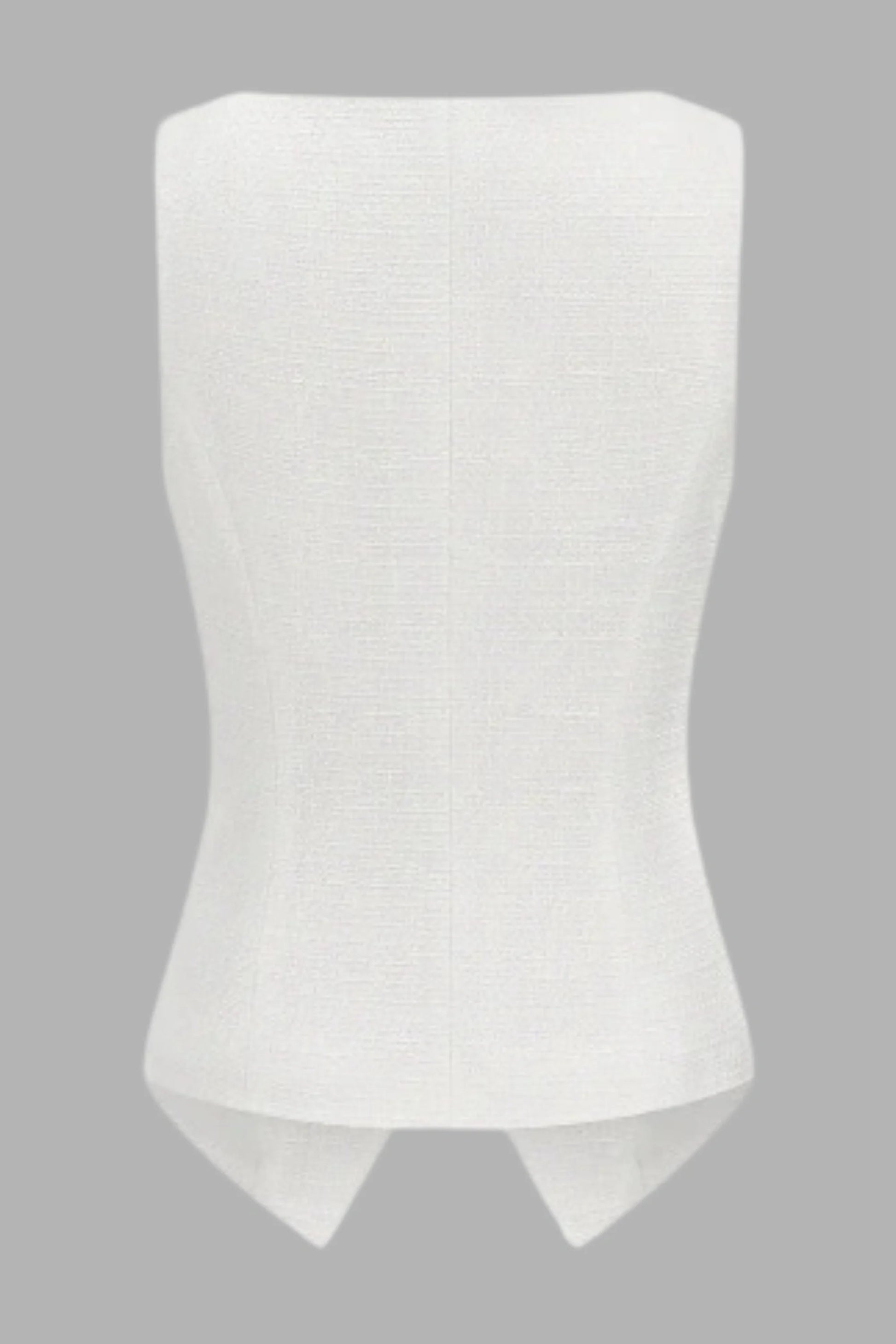 White Tweed Set That Creates a Waist Without Trying White