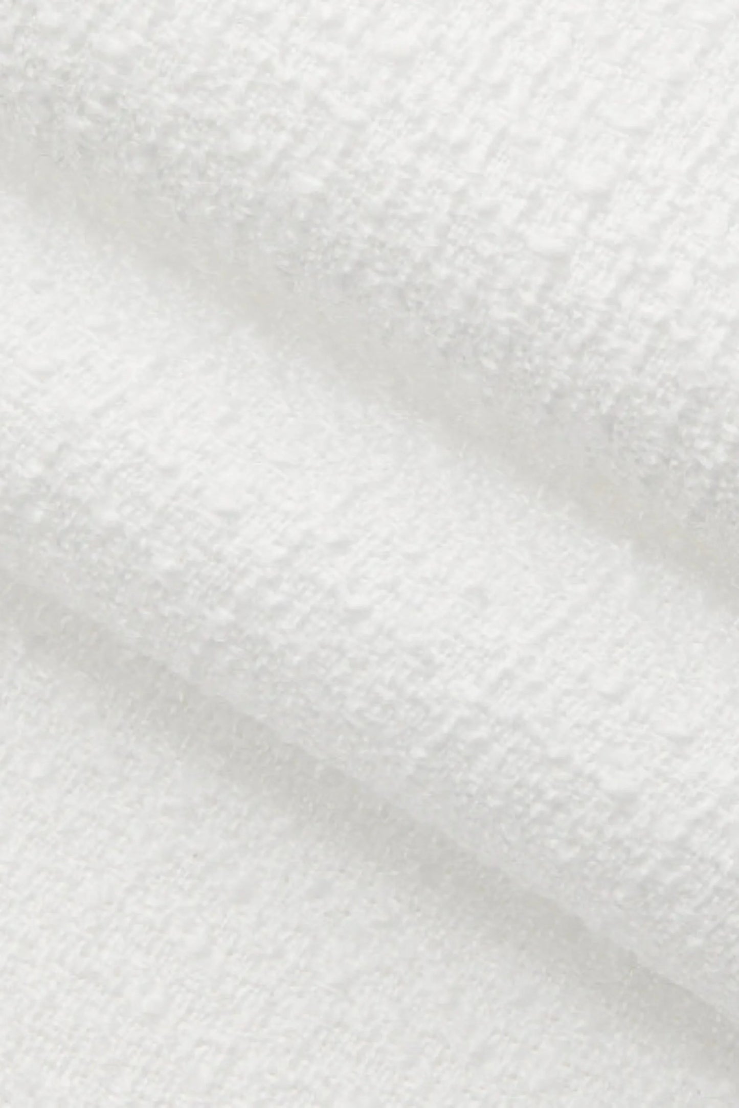 White Tweed Set That Creates a Waist Without Trying White