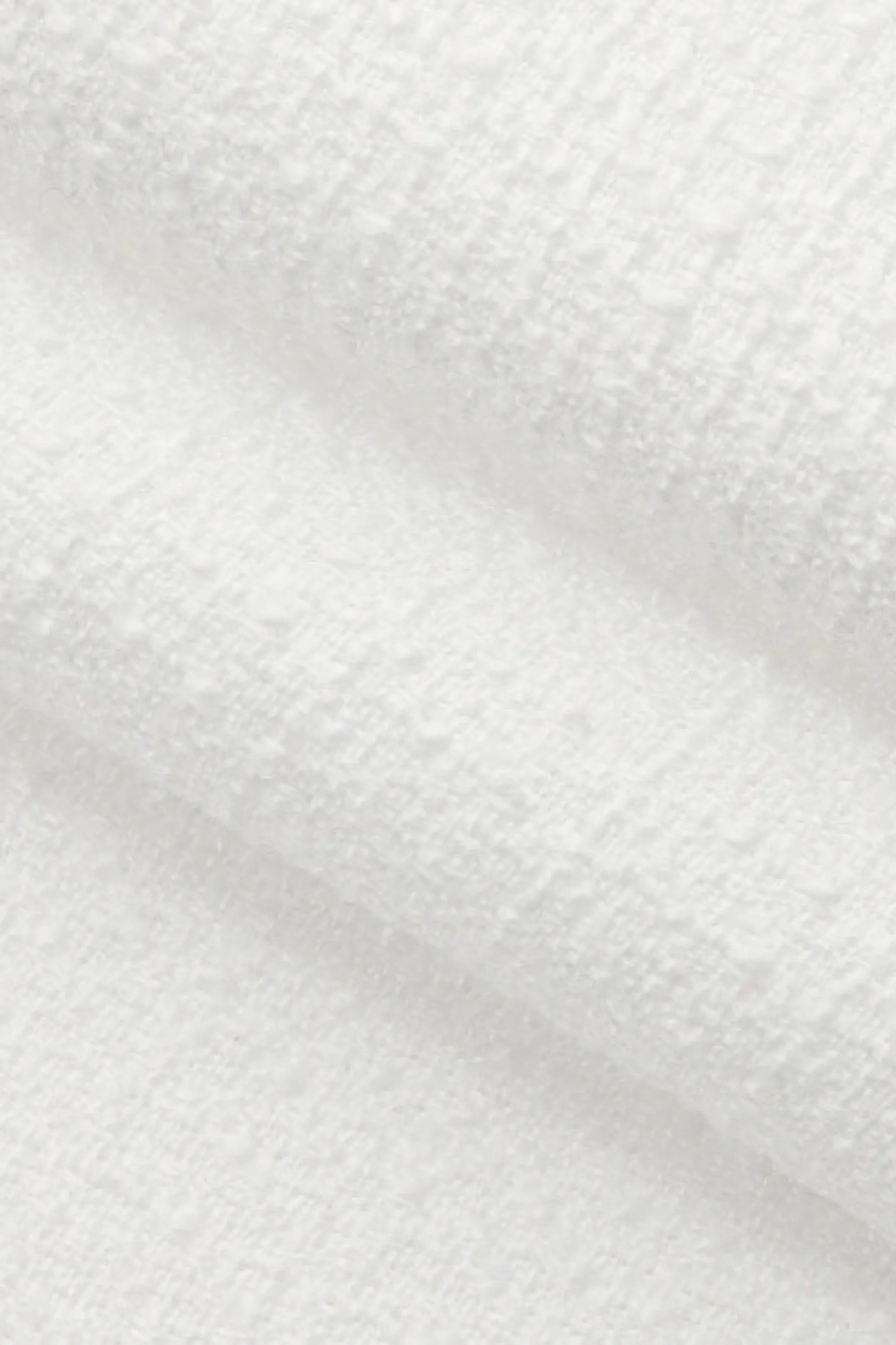 White Tweed Set That Creates a Waist Without Trying White