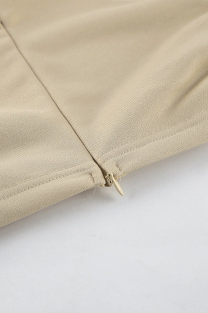 Alzya Wide Leg Tailored Two Piece Set � Khaki