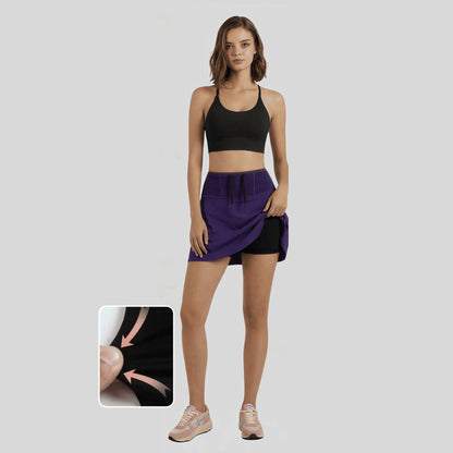 Alzya Women’s 2-in-1 High-Waist Performance Skort_purple