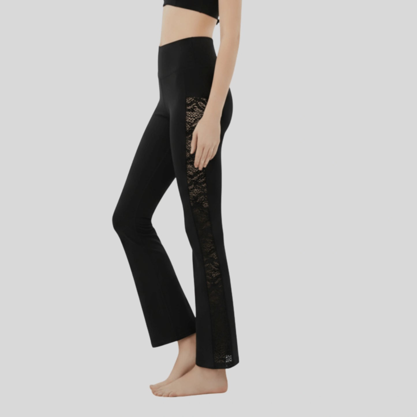 Alzya Women’s Premium Lace Activewear Set_dawn_pink_black