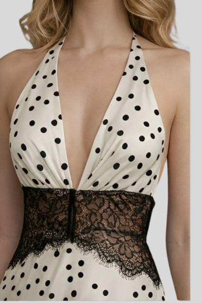 Alzya Halter-neck-midi-dress