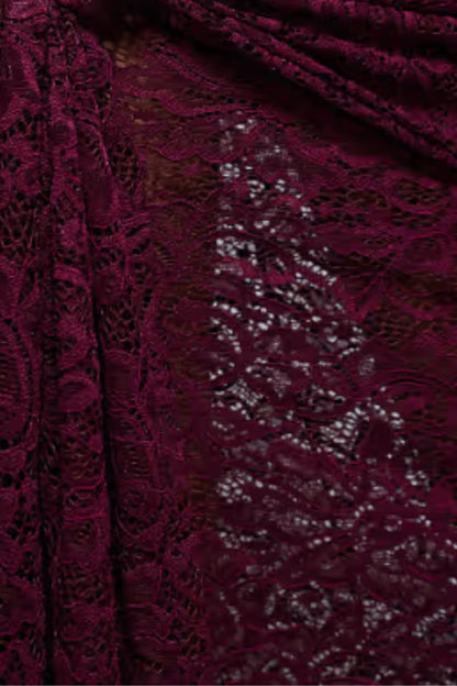 Long-sleeved patchwork dress with an open back, fitted cut, for women