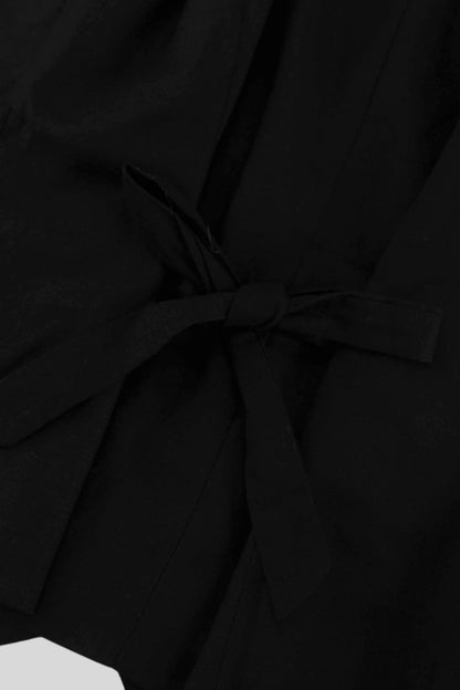 Cotton_Linen_Vest_And_Shorts_Set_black
