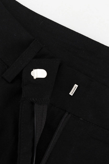 Cotton_Linen_Vest_And_Shorts_Set_black