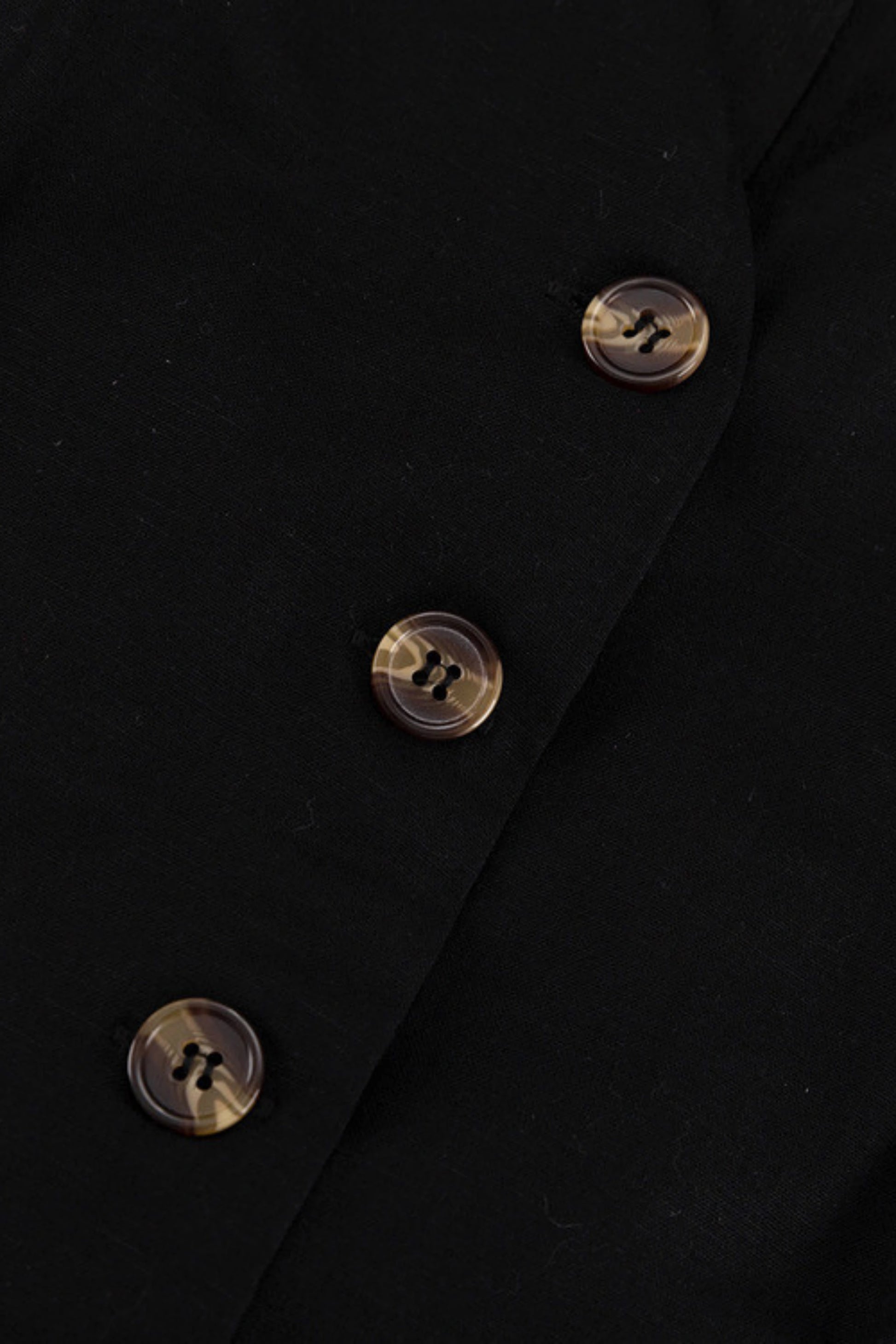 Cotton_Linen_Vest_And_Shorts_Set_black