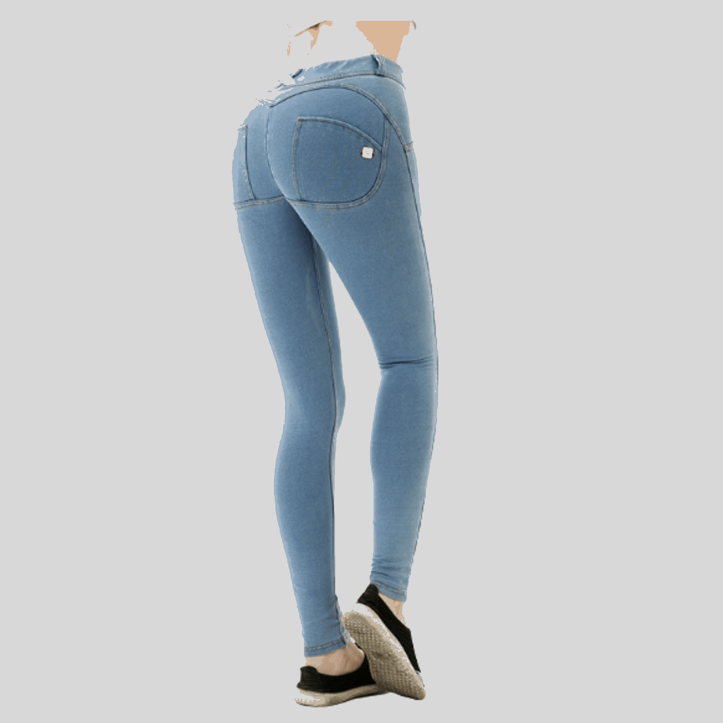 High Elasticity Peach Denim Jeans for Women – Butt Lifting, Sculpting Fit - Alzya