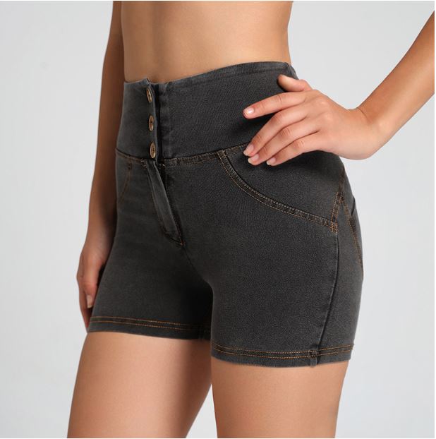 Sculpting High-Waist Fitness Shorts - Alzya