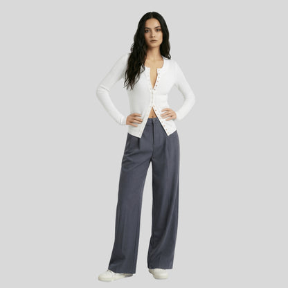 Gilet ajusté en maille gaufrée