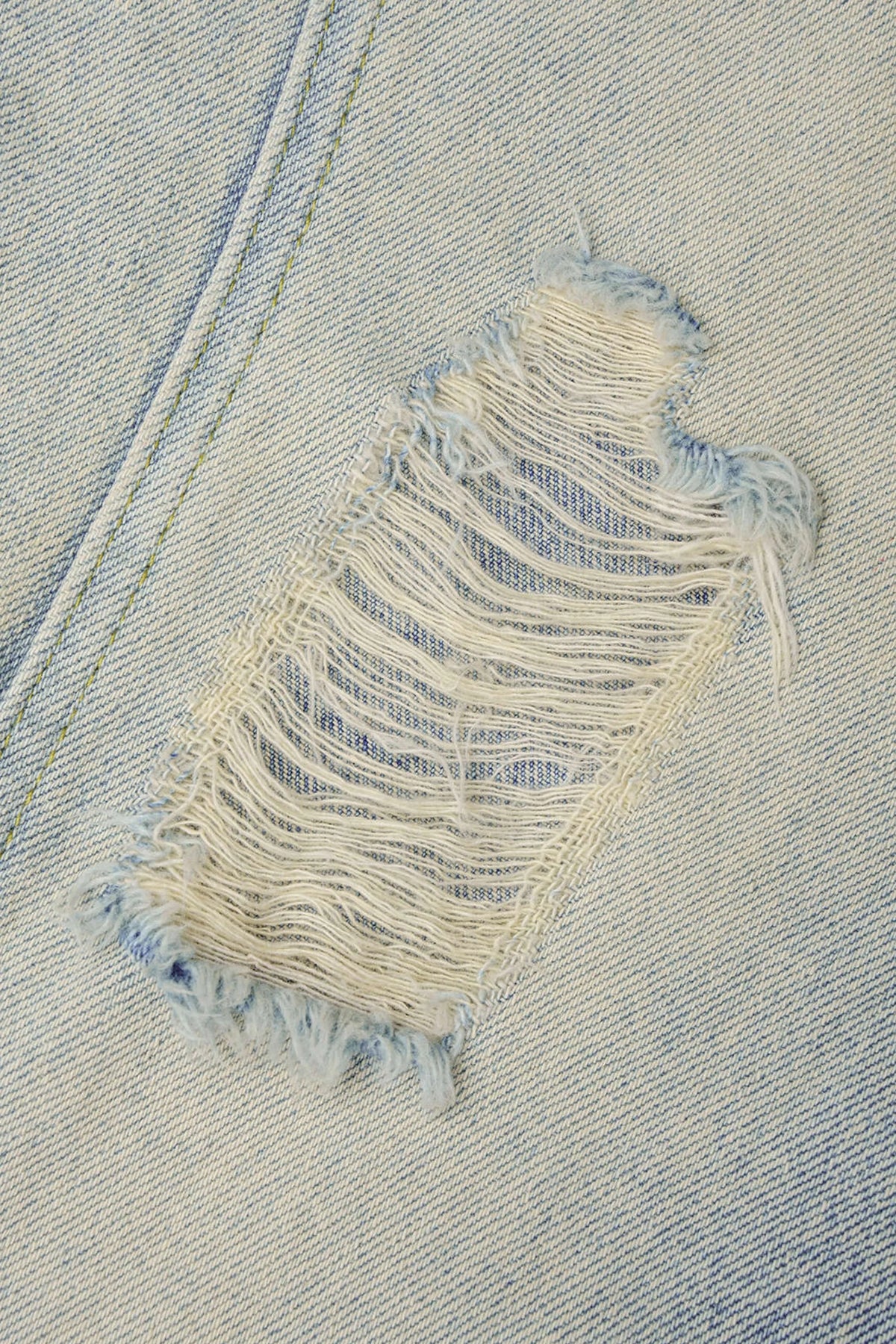 Distressed Flared Light-Wash Jeans Light Blue